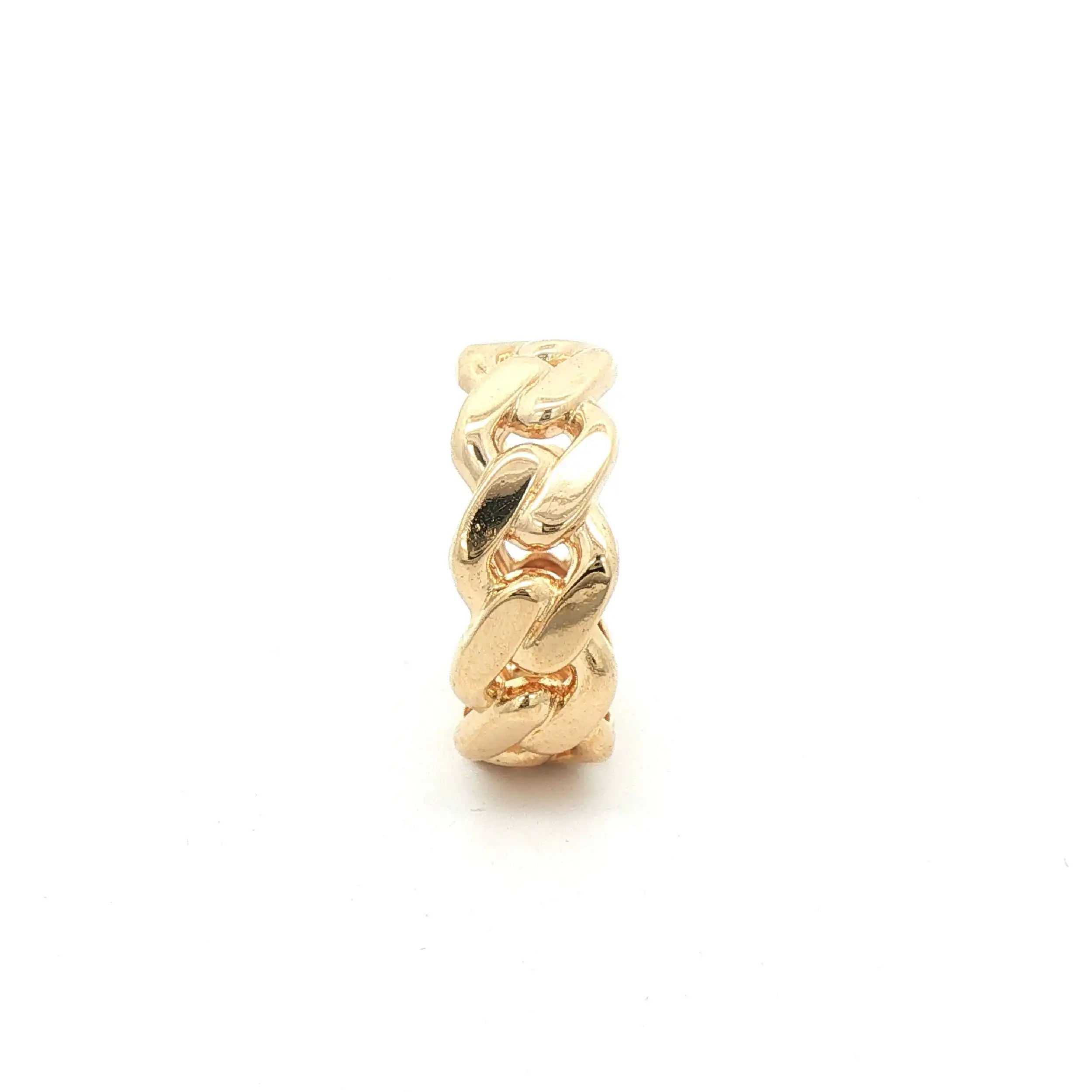 Ring Gelbgold Kettenmuster