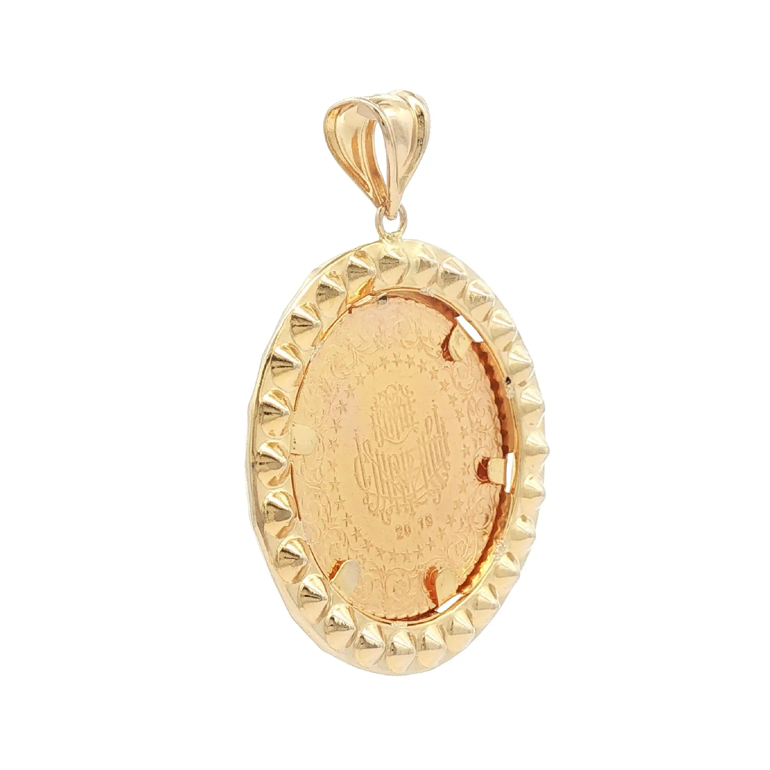 Anhänger Gelbgold mit Piaster und Zirkonia