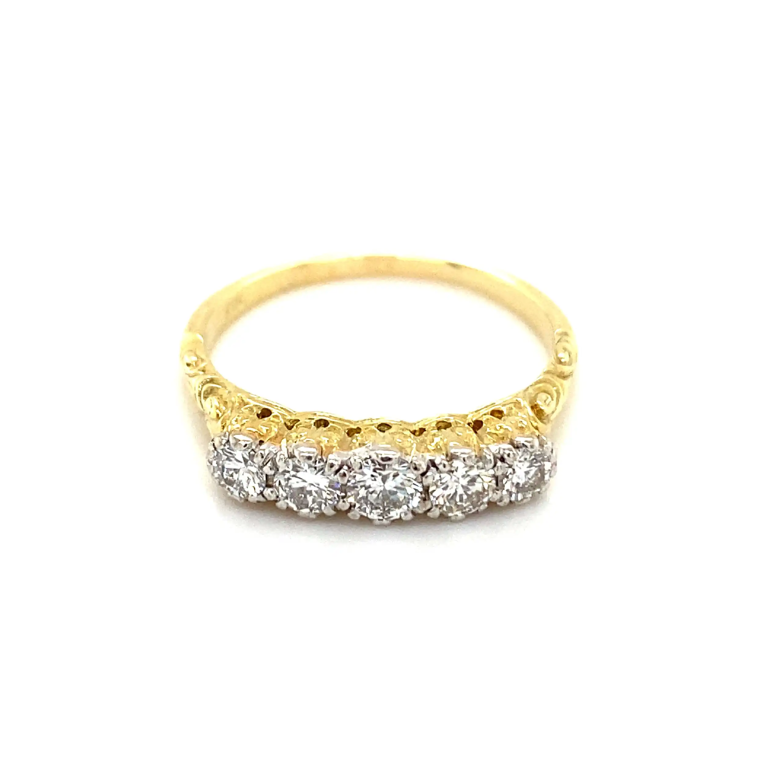 Ring Bicolor mit Brillanten