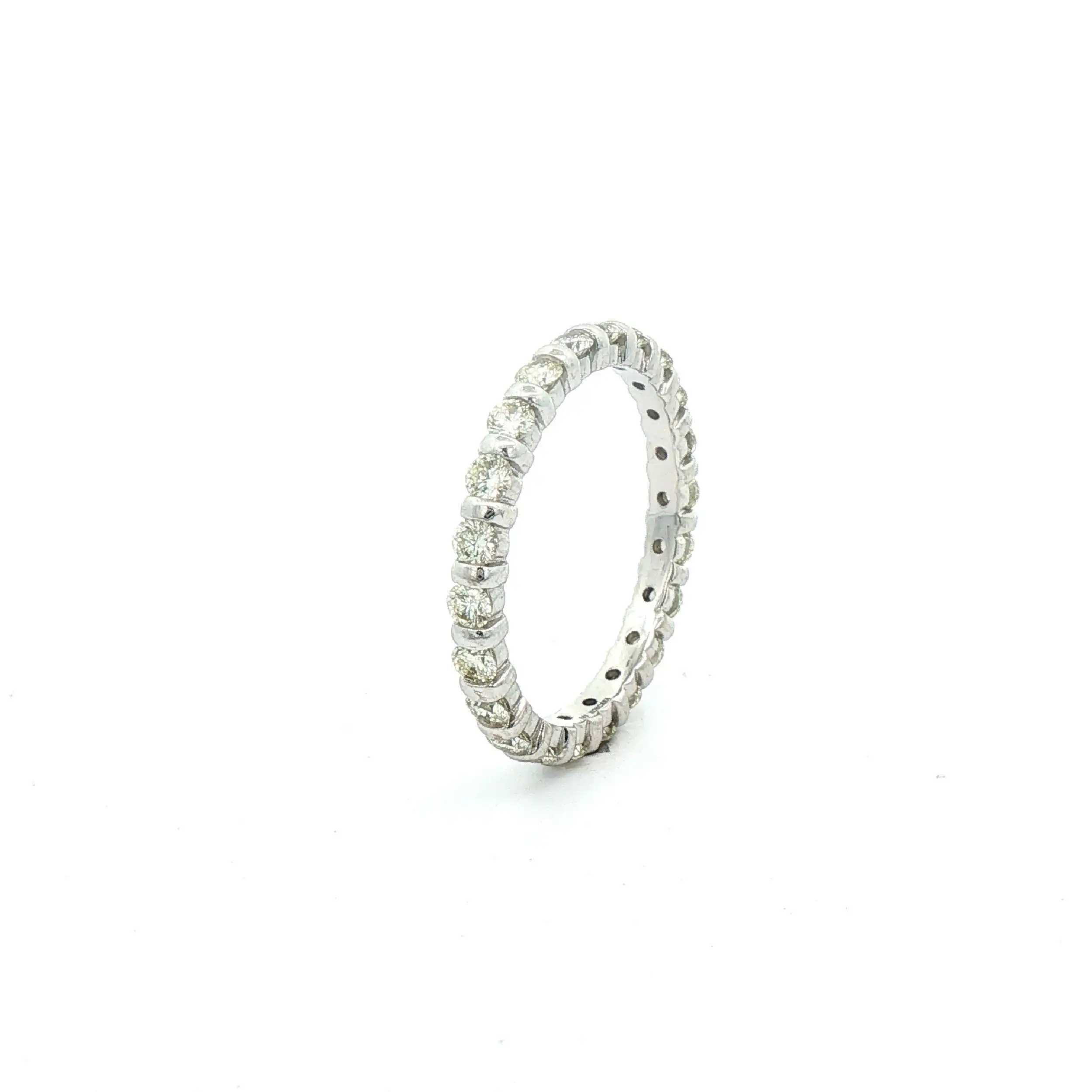 Memory-Ring Weißgold mit Brillanten