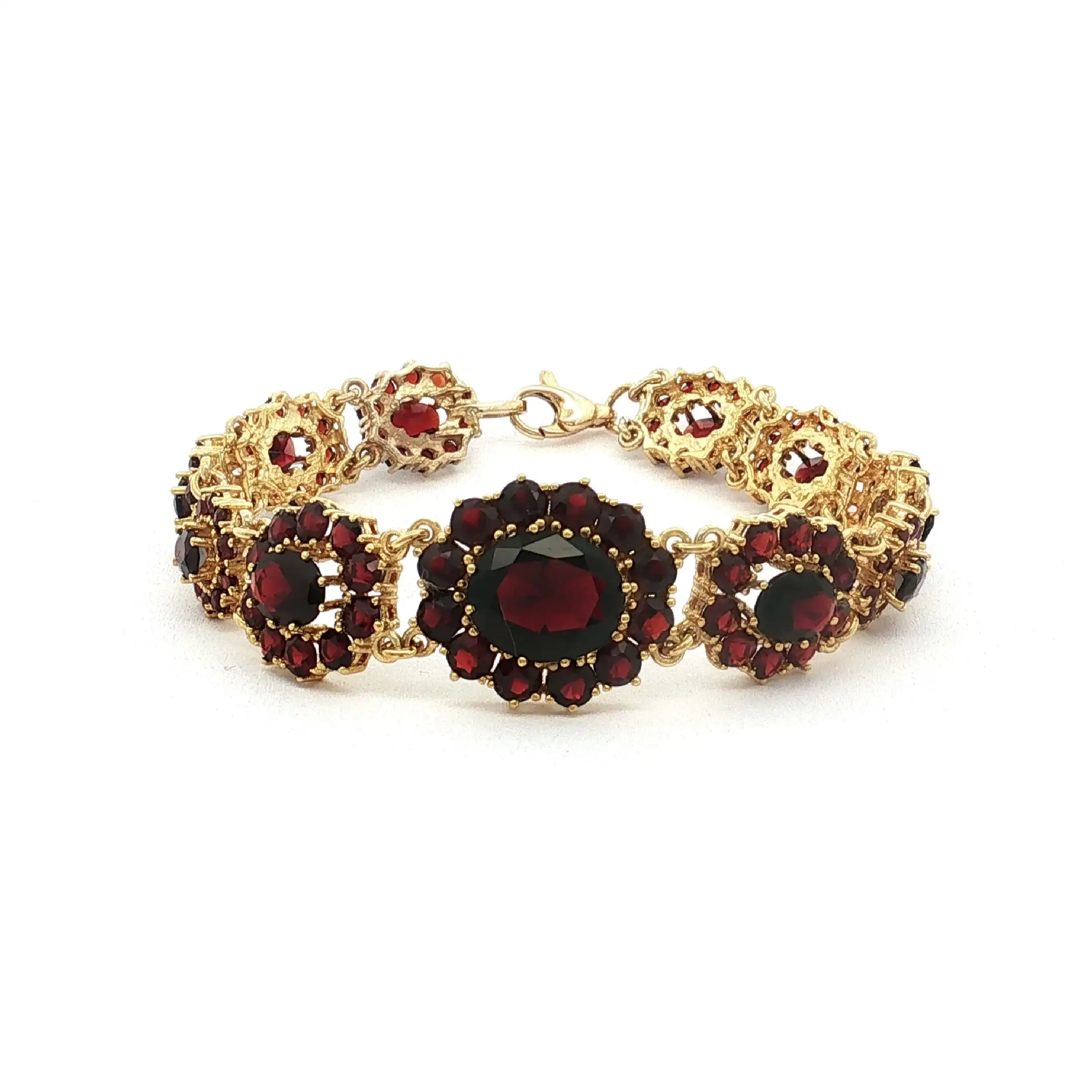 Armband Gelbgold mit Granat