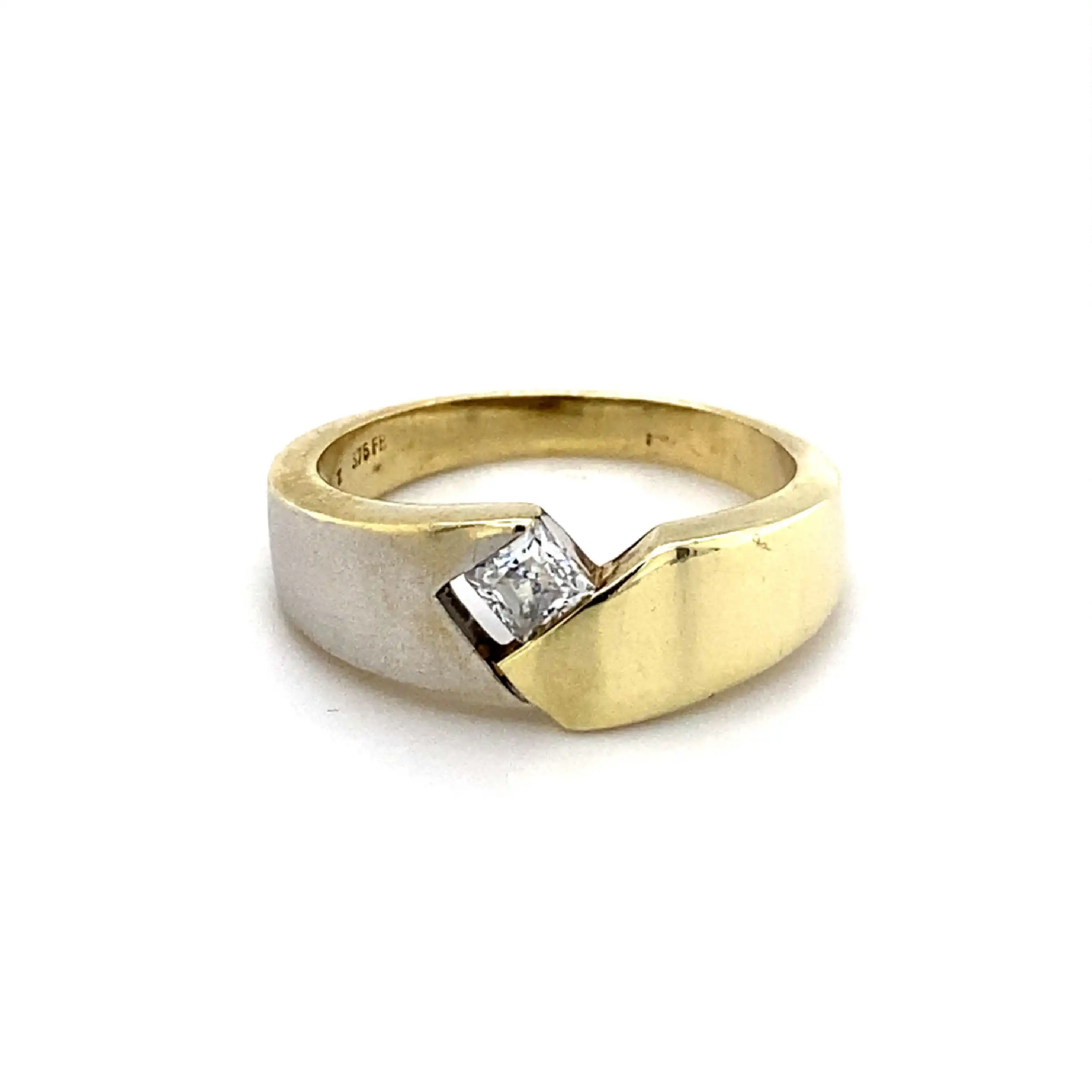 Ring Bicolor mit Zirkonia Ring Bicolor mit Zirkonia