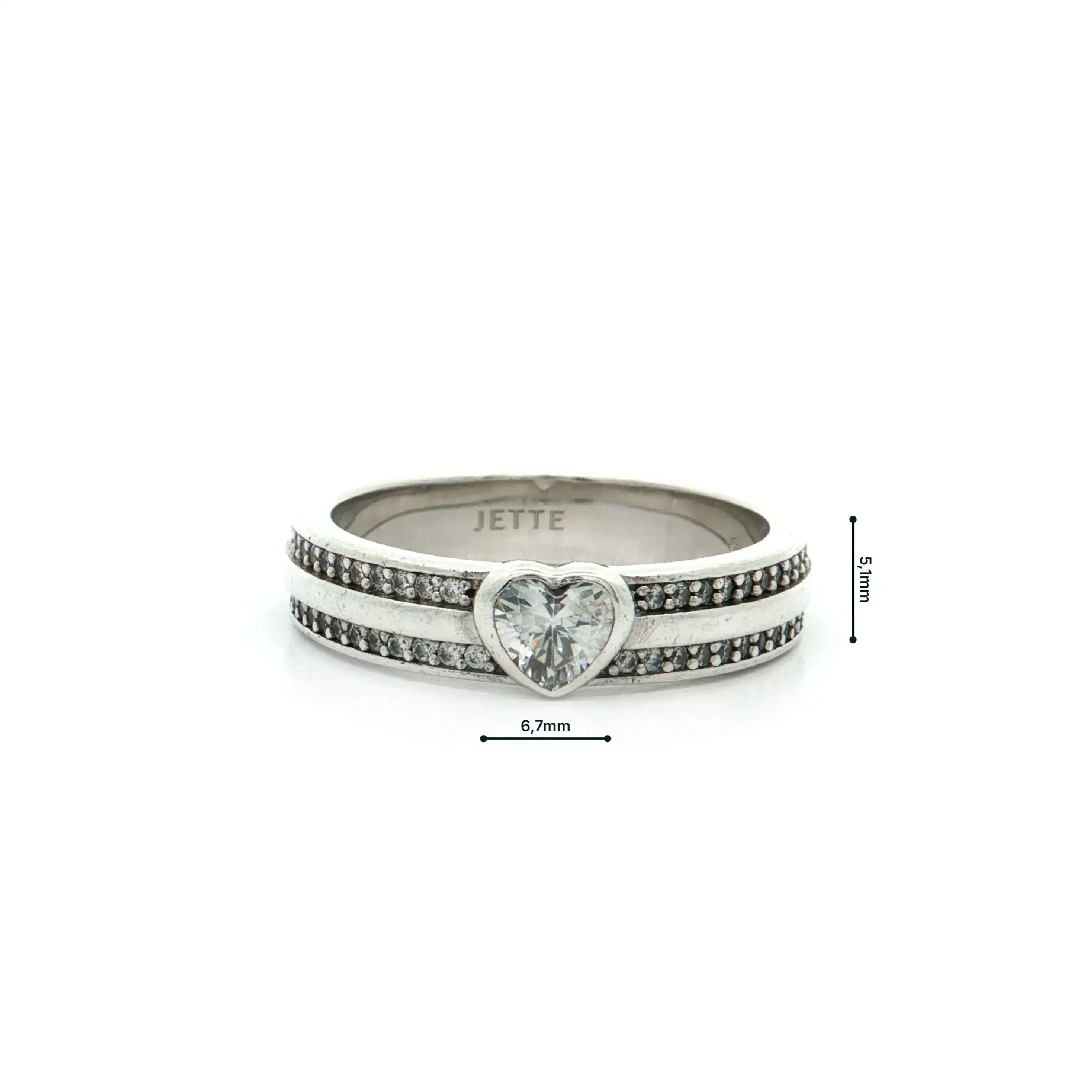 Silberring Jette mit Zirkonia