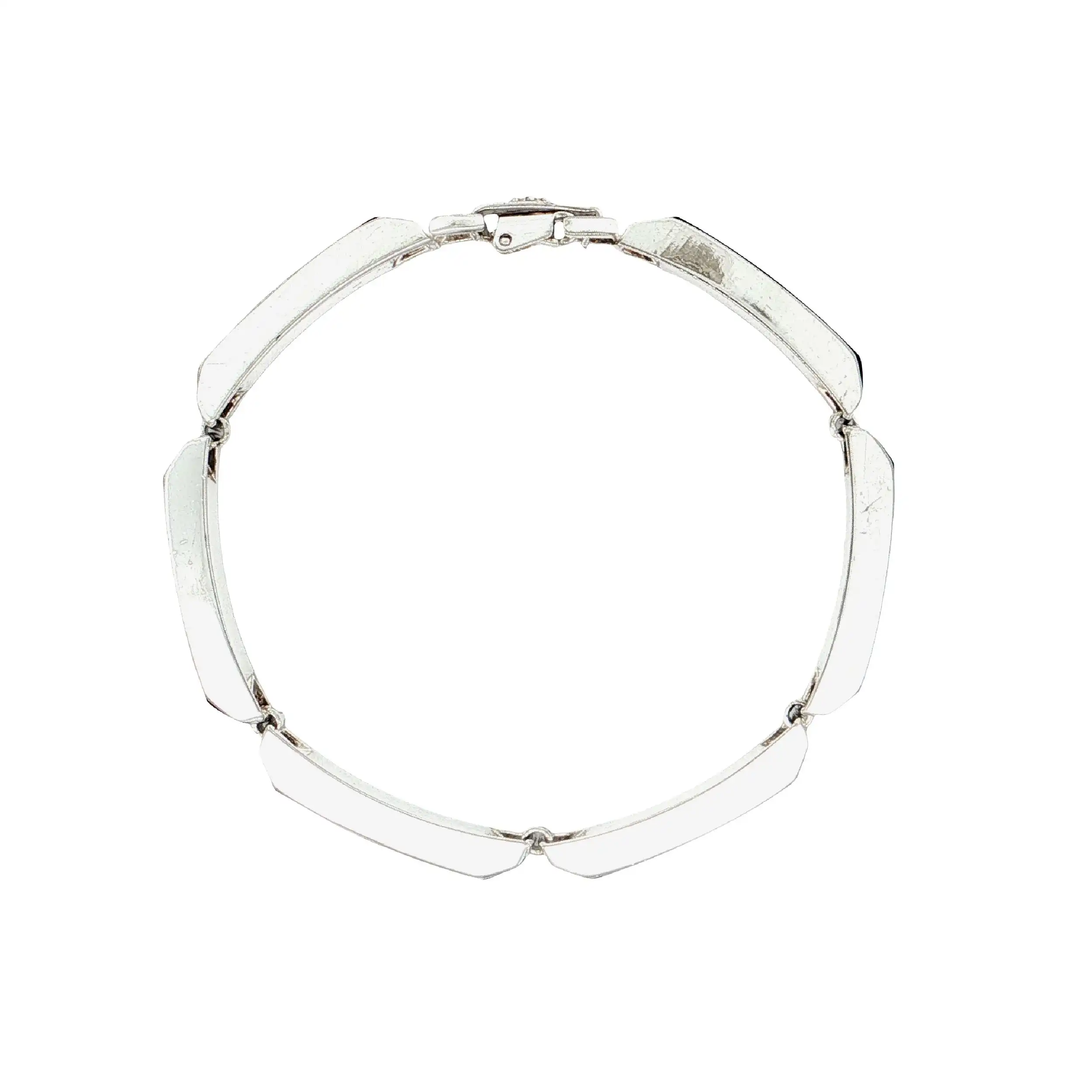 Armband Silber mit schwarzen Elementen
