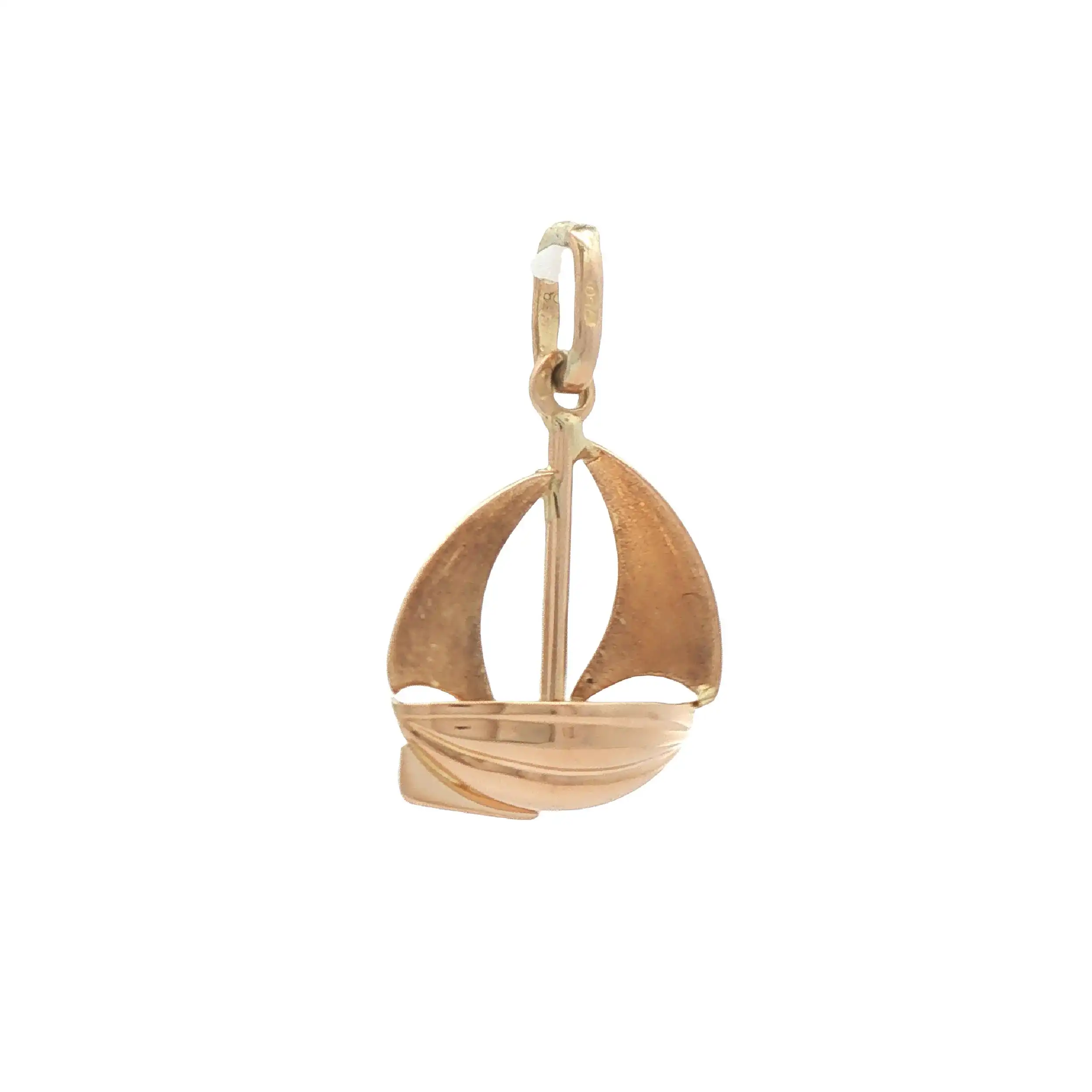 Anhänger Gelbgold Segelboot Anhänger Gelbgold Segelboot