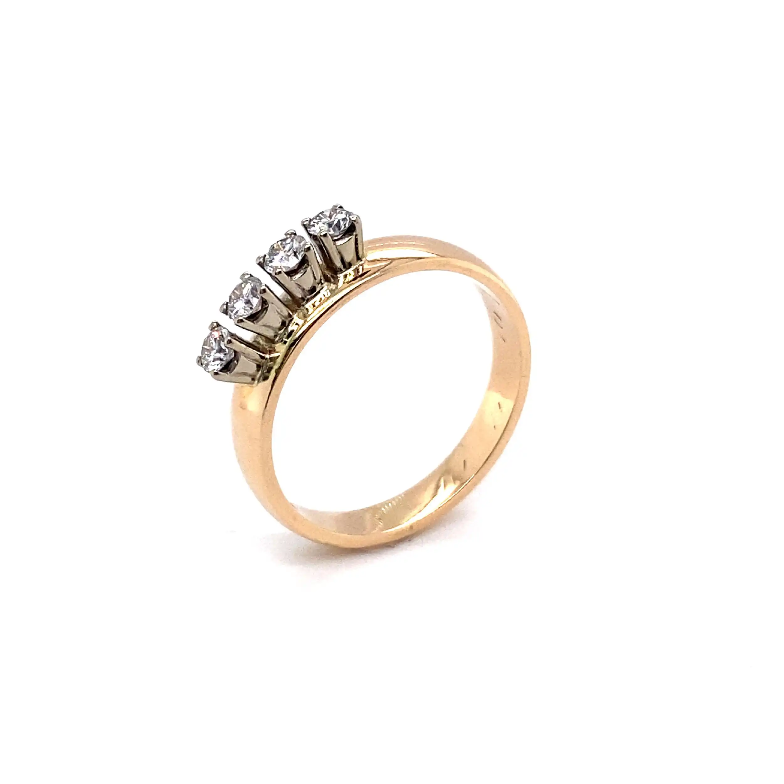 Ring Rotgold mit Brillanten Ring Rotgold mit Brillanten
