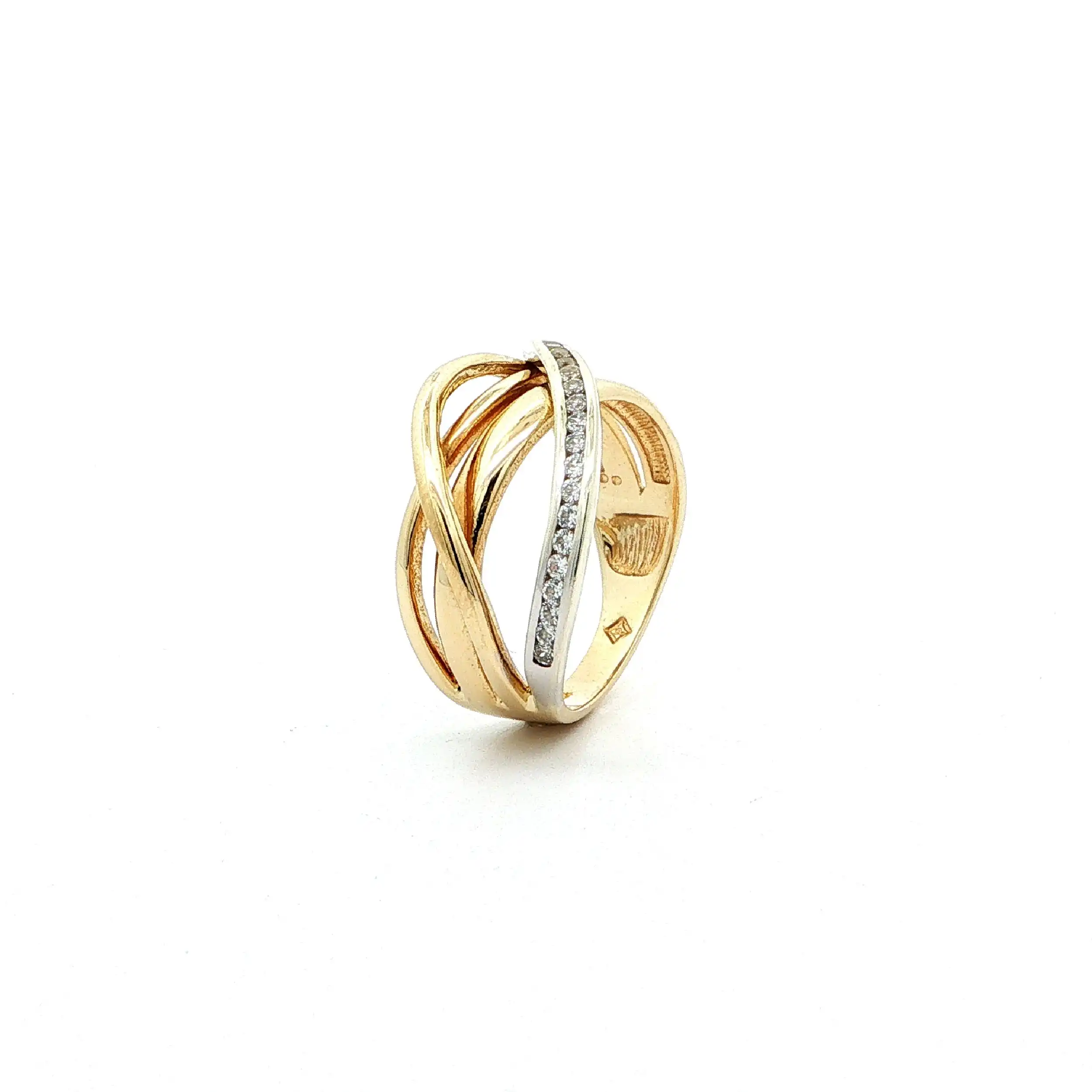 Ring Bicolor mit Zirkonia