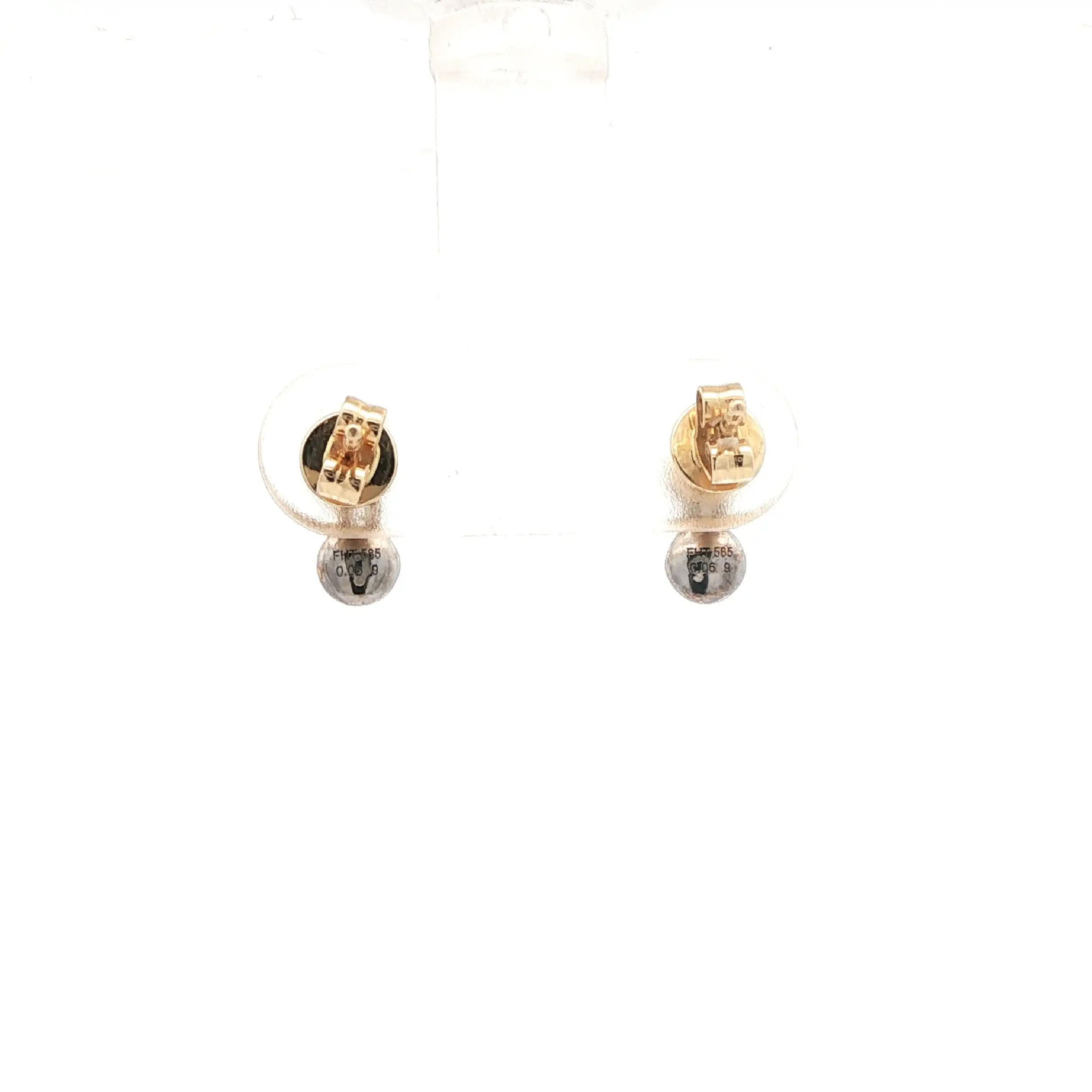Ohrstecker Bicolor mit Brillanten