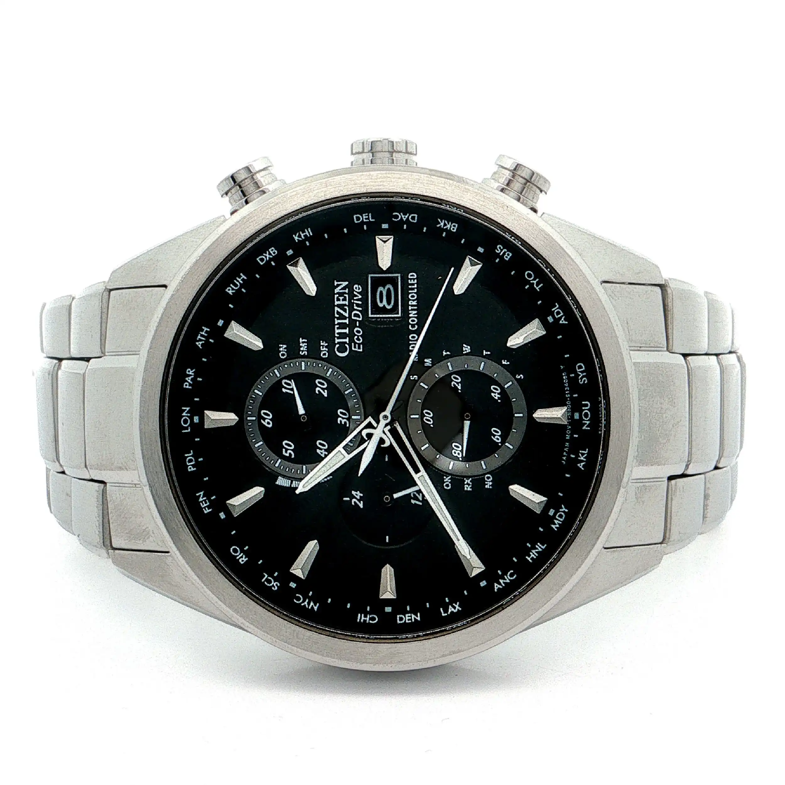 Herrenuhr Citizen H800 Eco Drive Radio Controlled mit Stahlband