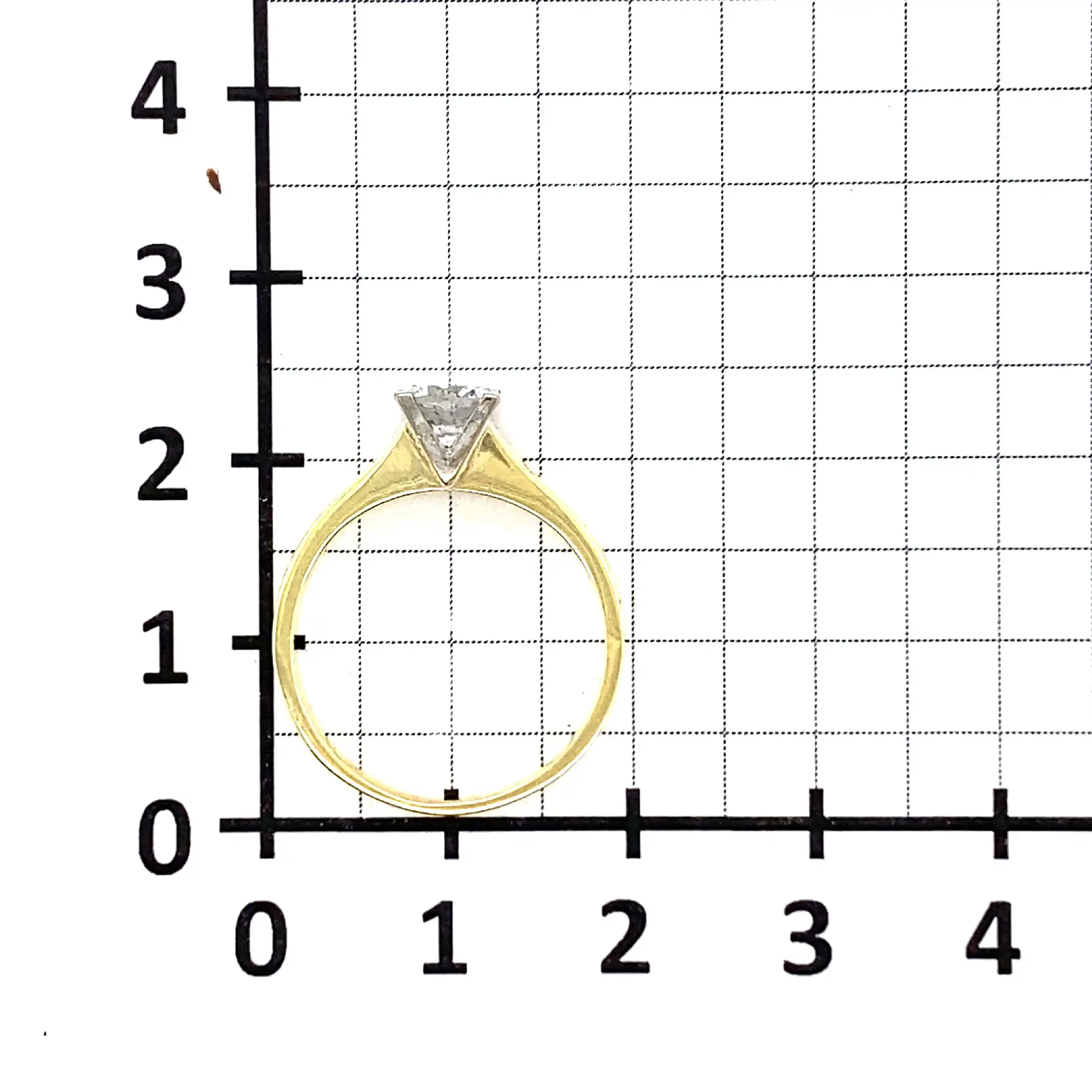 Ring Bicolor mit Brillant