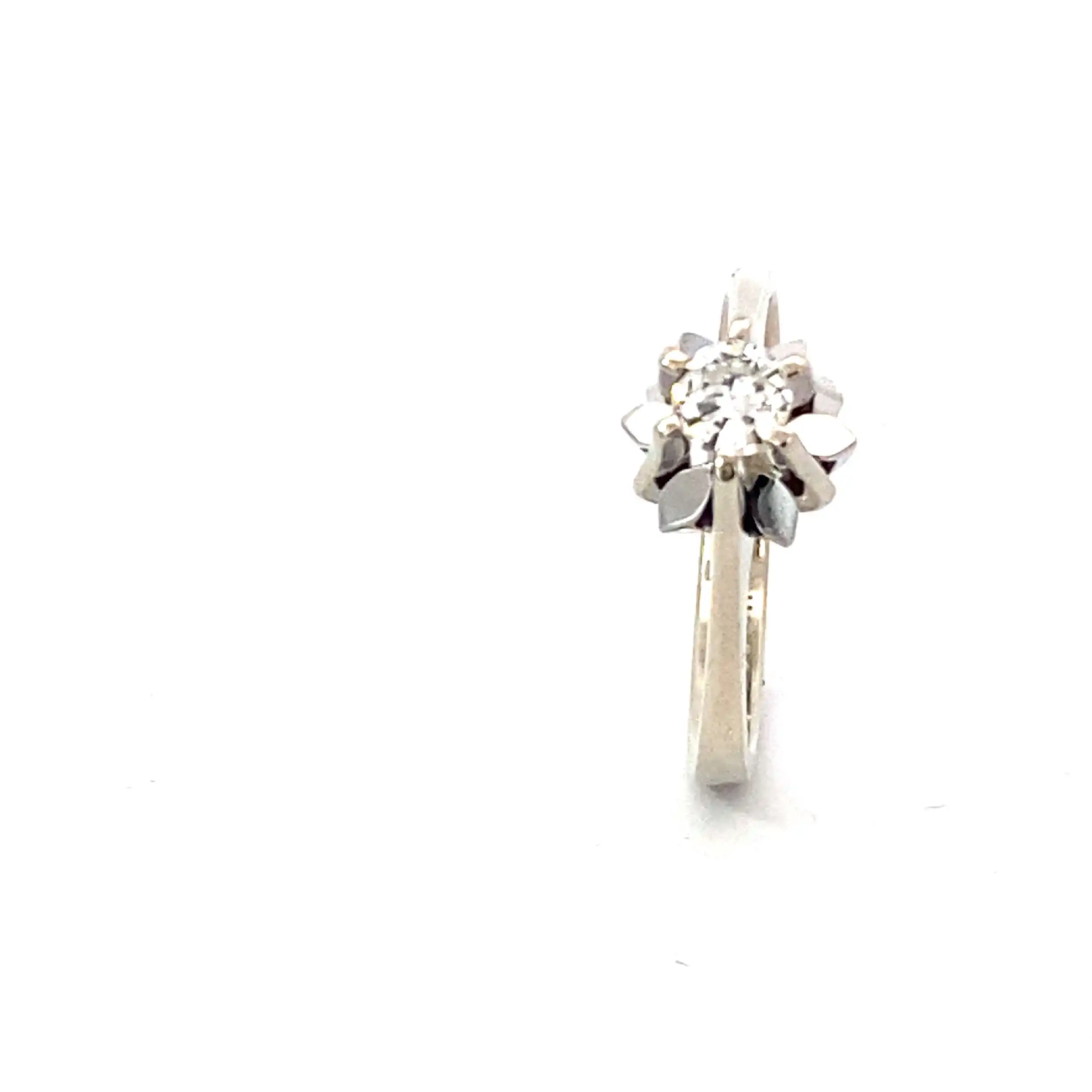 Ring Weißgold mit Brillant Ring Weißgold mit Brillant