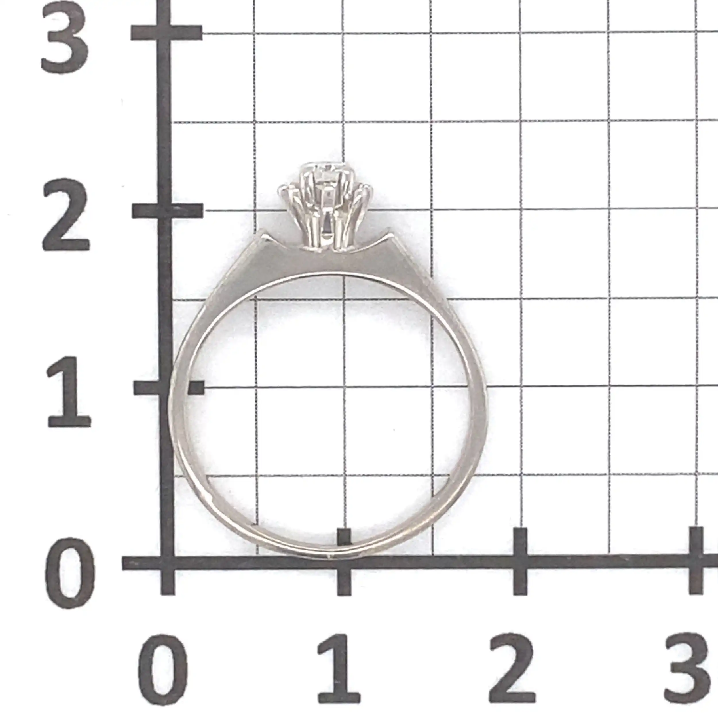 Ring Weißgold mit Brillant Ring Weißgold mit Brillant