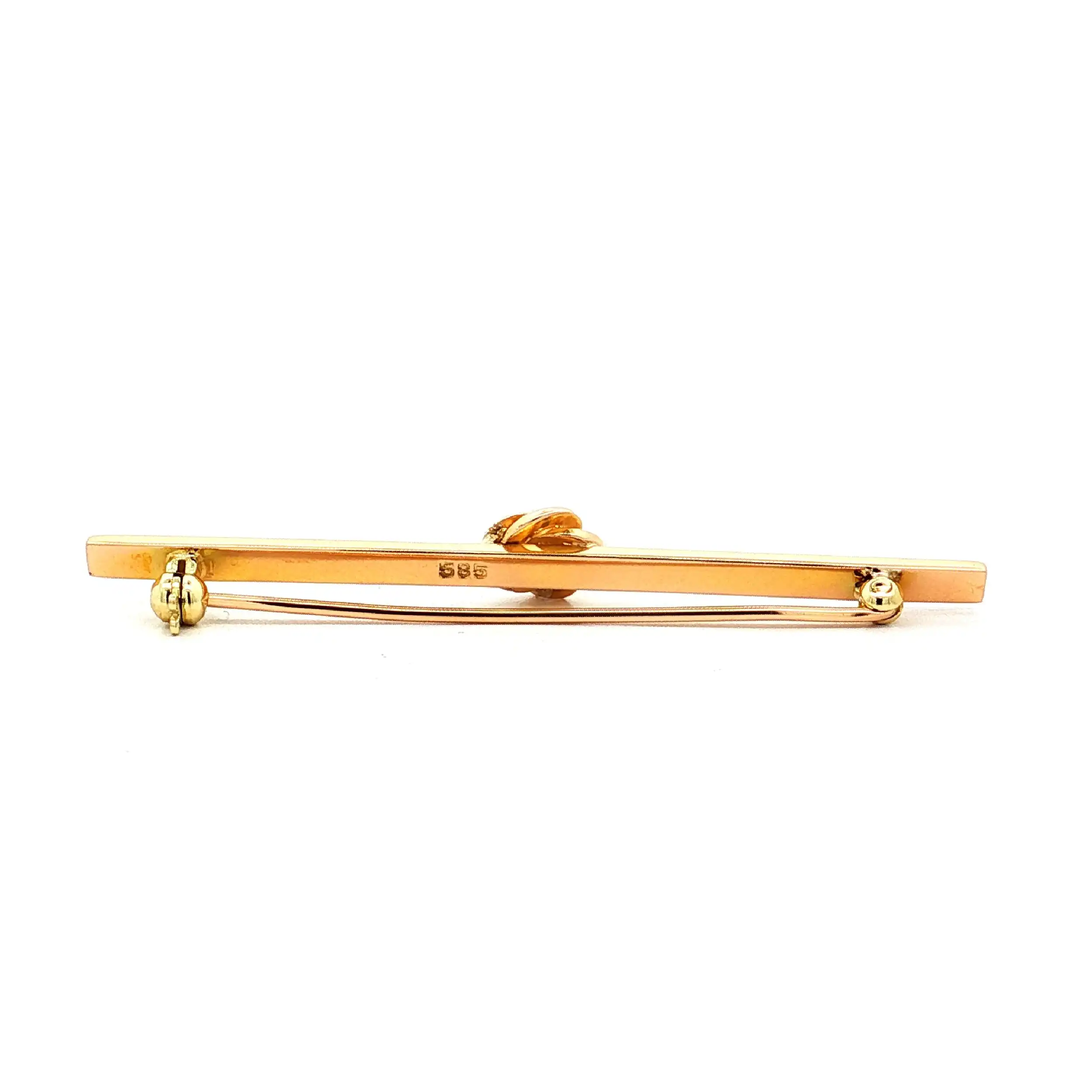 Nadel Gelbgold mit Altschliff Brillant Nadel Gelbgold mit Altschliff Brillant