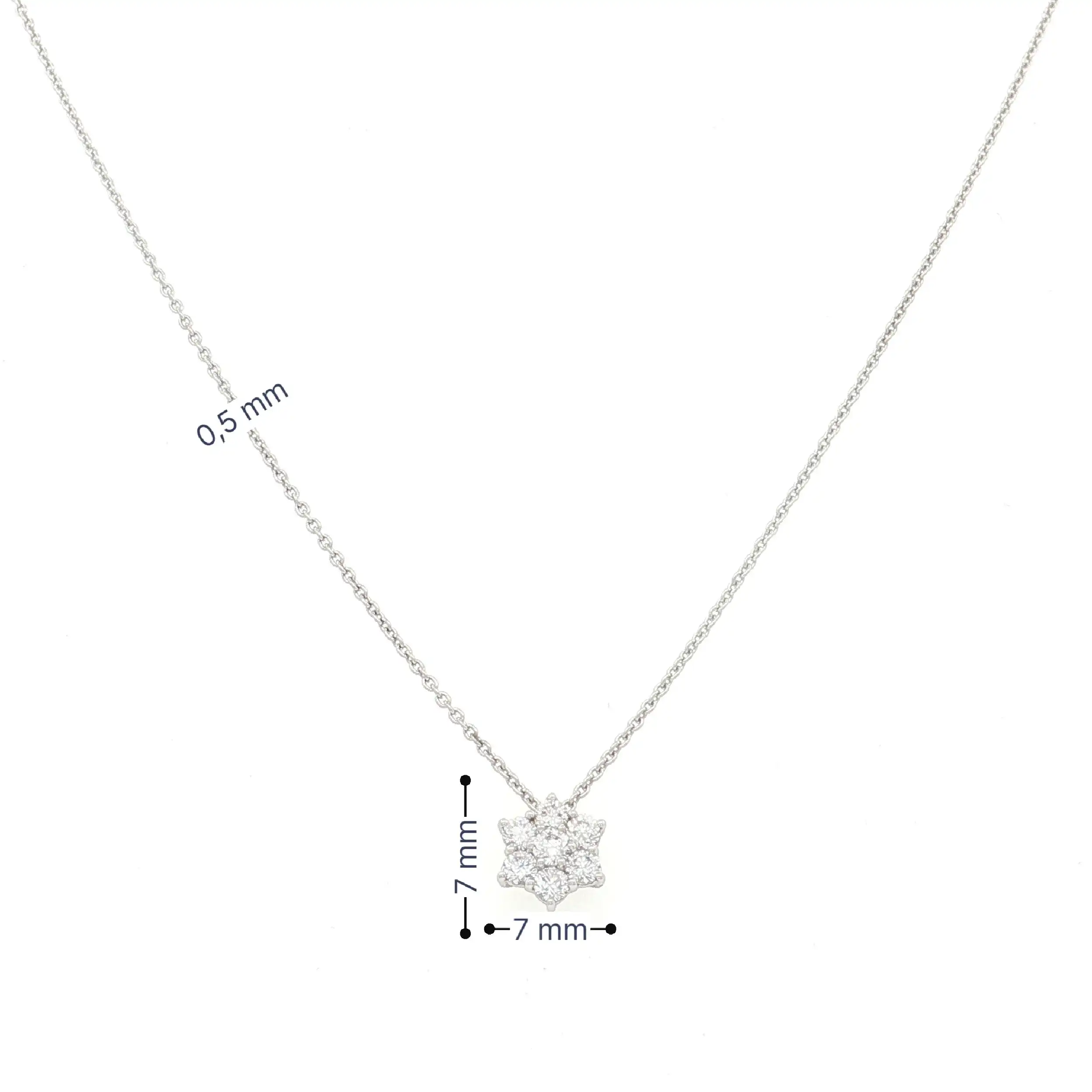 Ankercollier Weißgold mit Brillanten Ankercollier Weißgold mit Brillanten