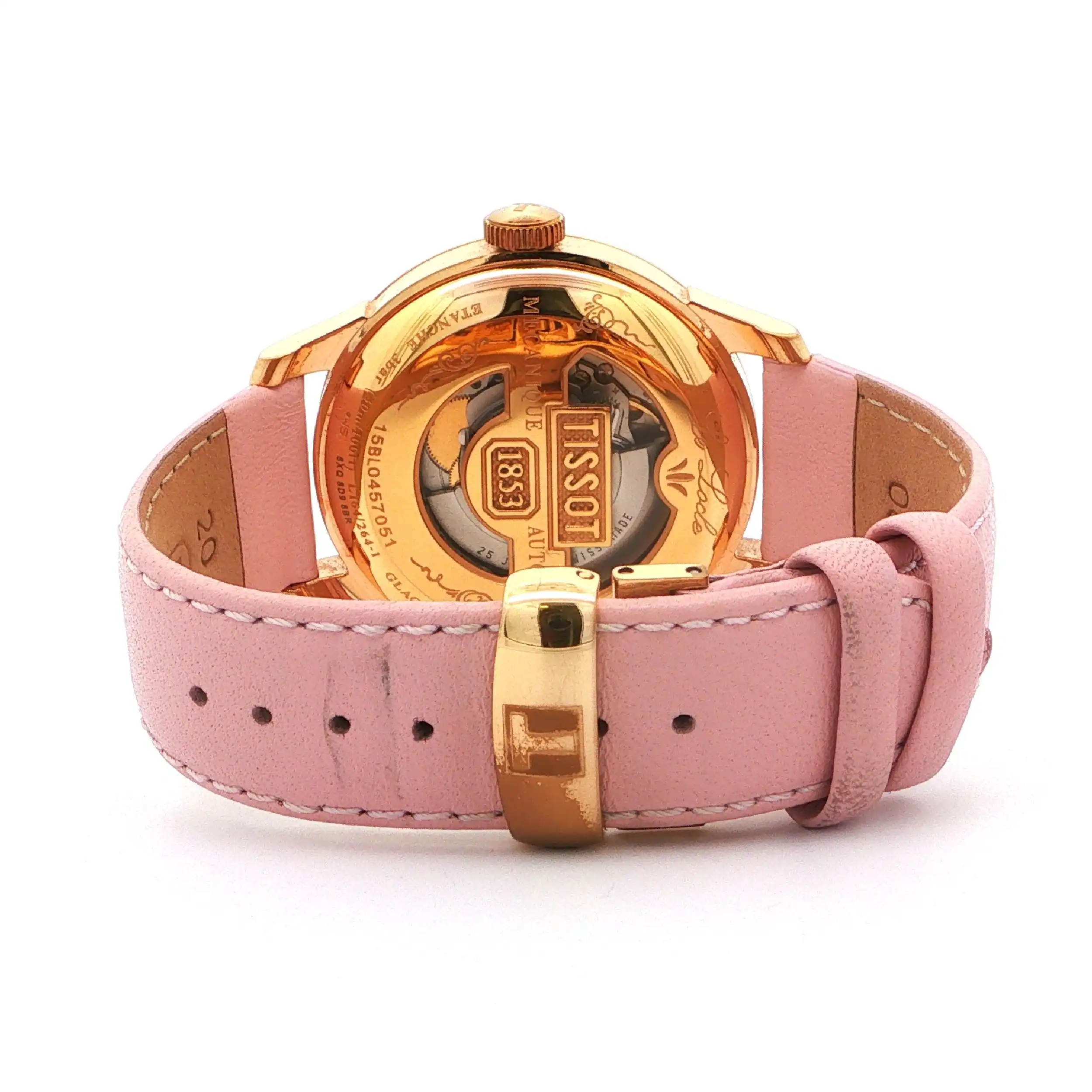 Damenuhr Tissot Le Locle Perlmutt Stahl/vergoldet mit Lederband Damenuhr Tissot Le Locle Perlmutt Stahl/vergoldet mit Lederband
