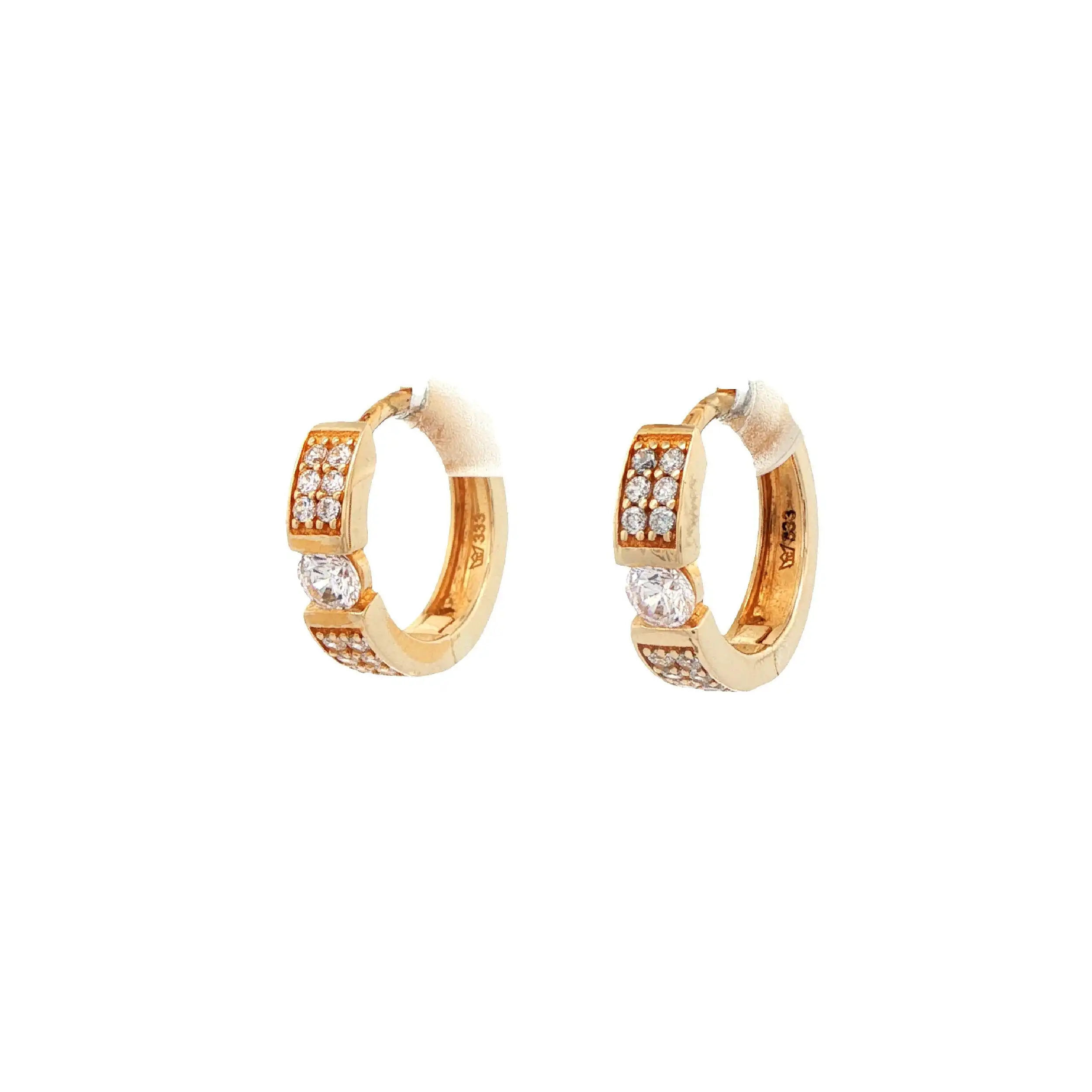 Creolen Gelbgold mit Zirkonia Creolen Gelbgold mit Zirkonia