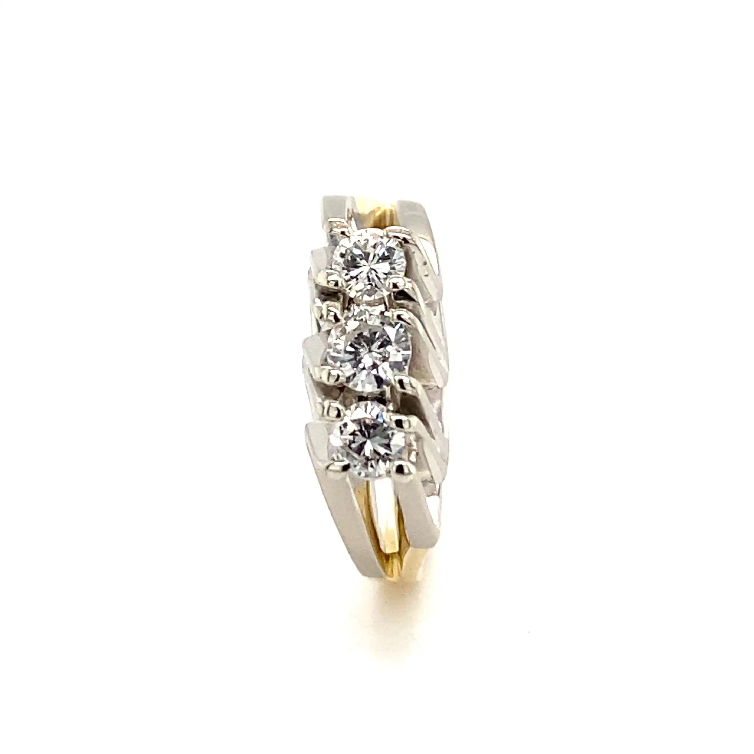 Ring Bicolor mit Brillanten