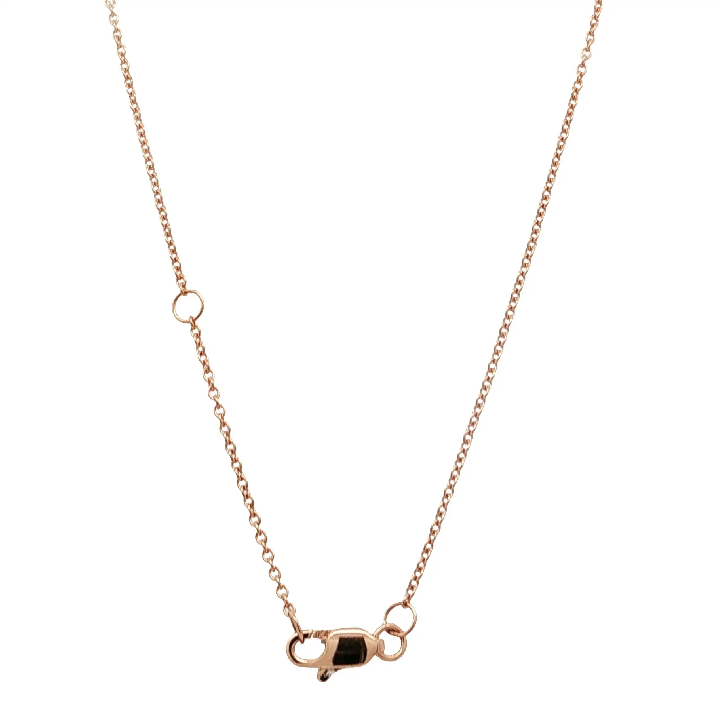 Collier Roségold mit Diamanten 0,02ct. TW/SI & grünem Amethyst 1,51ct. Collier Roségold mit Diamanten 0,02ct. TW/SI & grünem Amethyst 1,51ct.