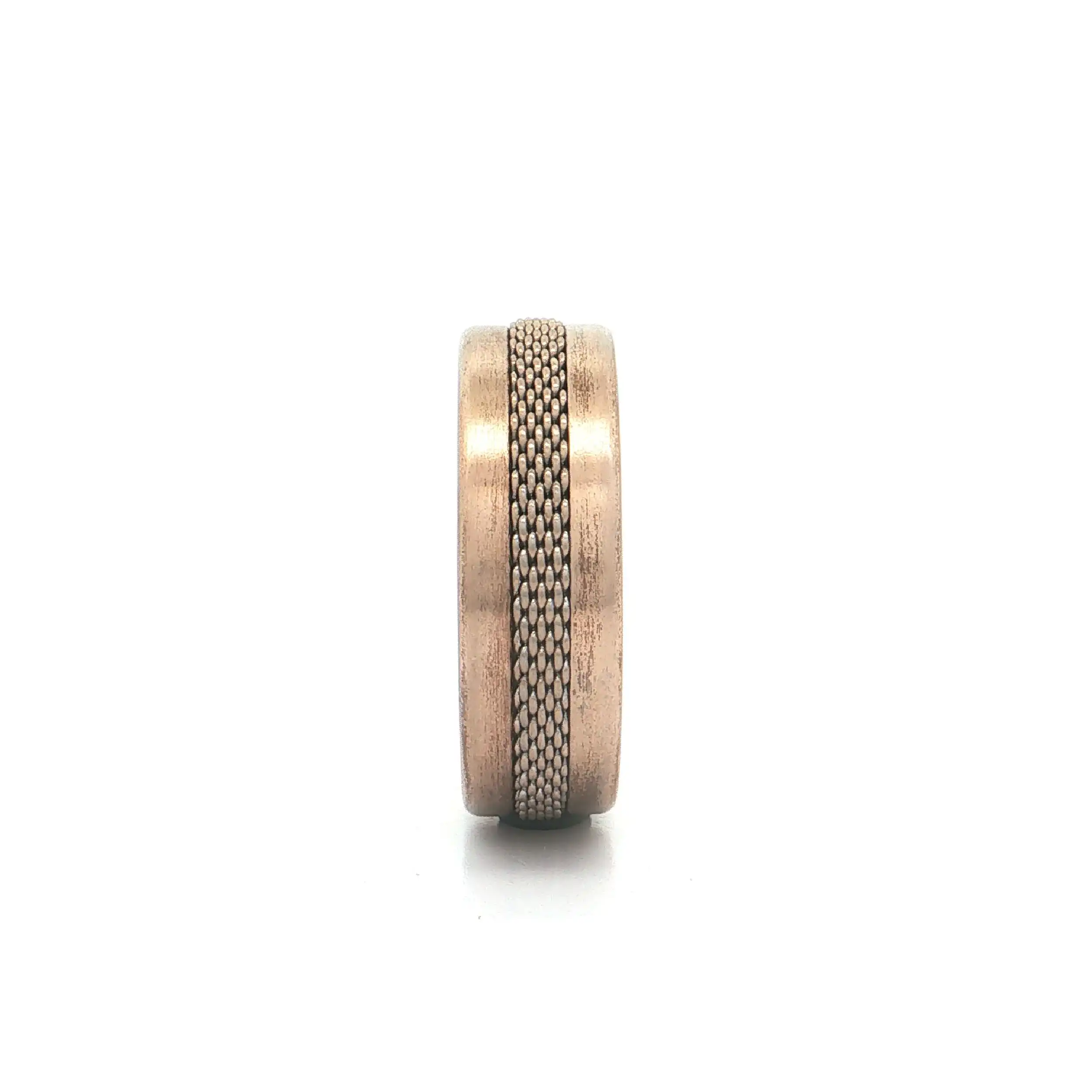Ring Stahl rosévergoldet "Bering"