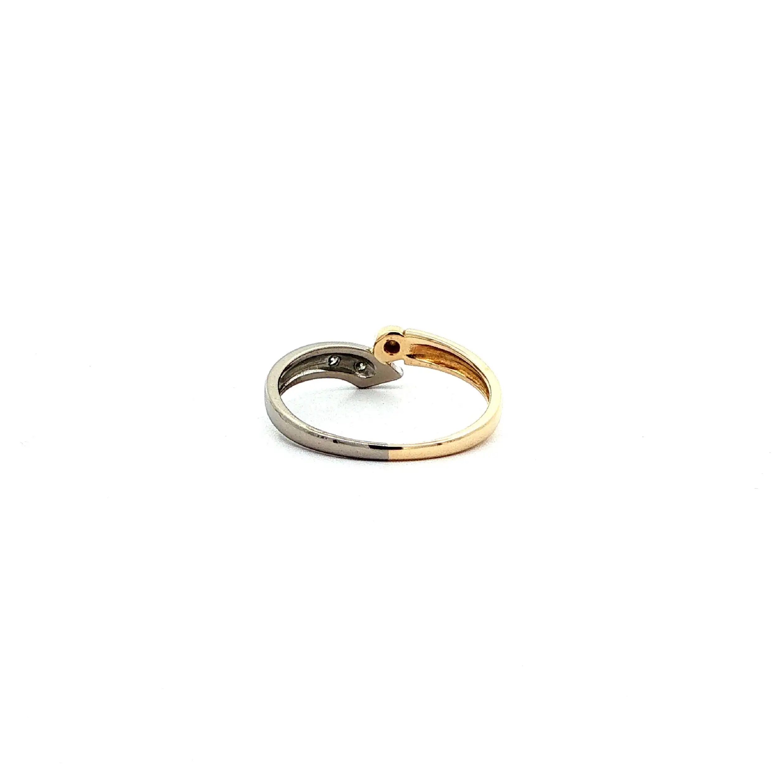Ring Bicolor mit Brillanten