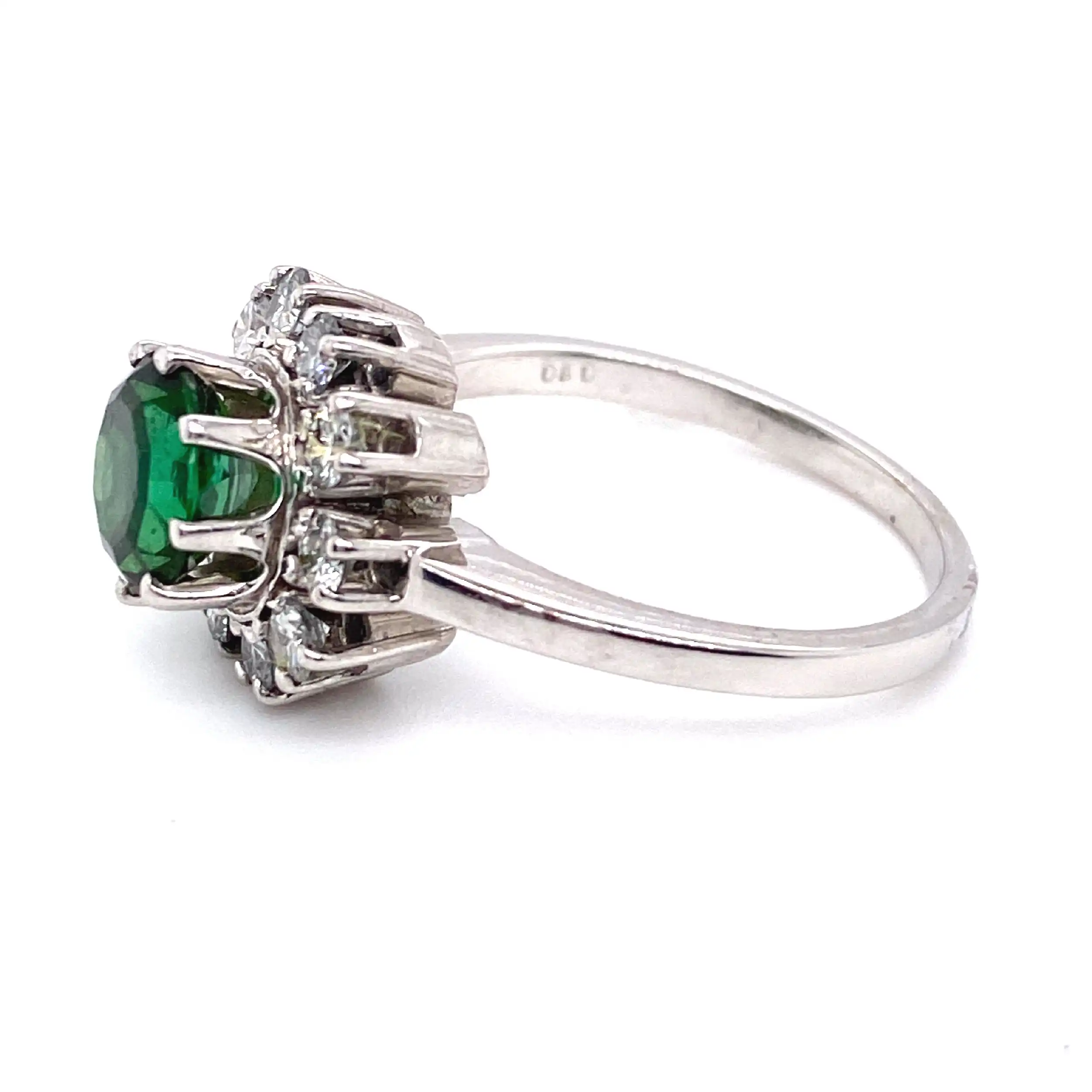 Ring Weißgold mit Turmalin und Brillanten Ring Weißgold mit Turmalin und Brillanten