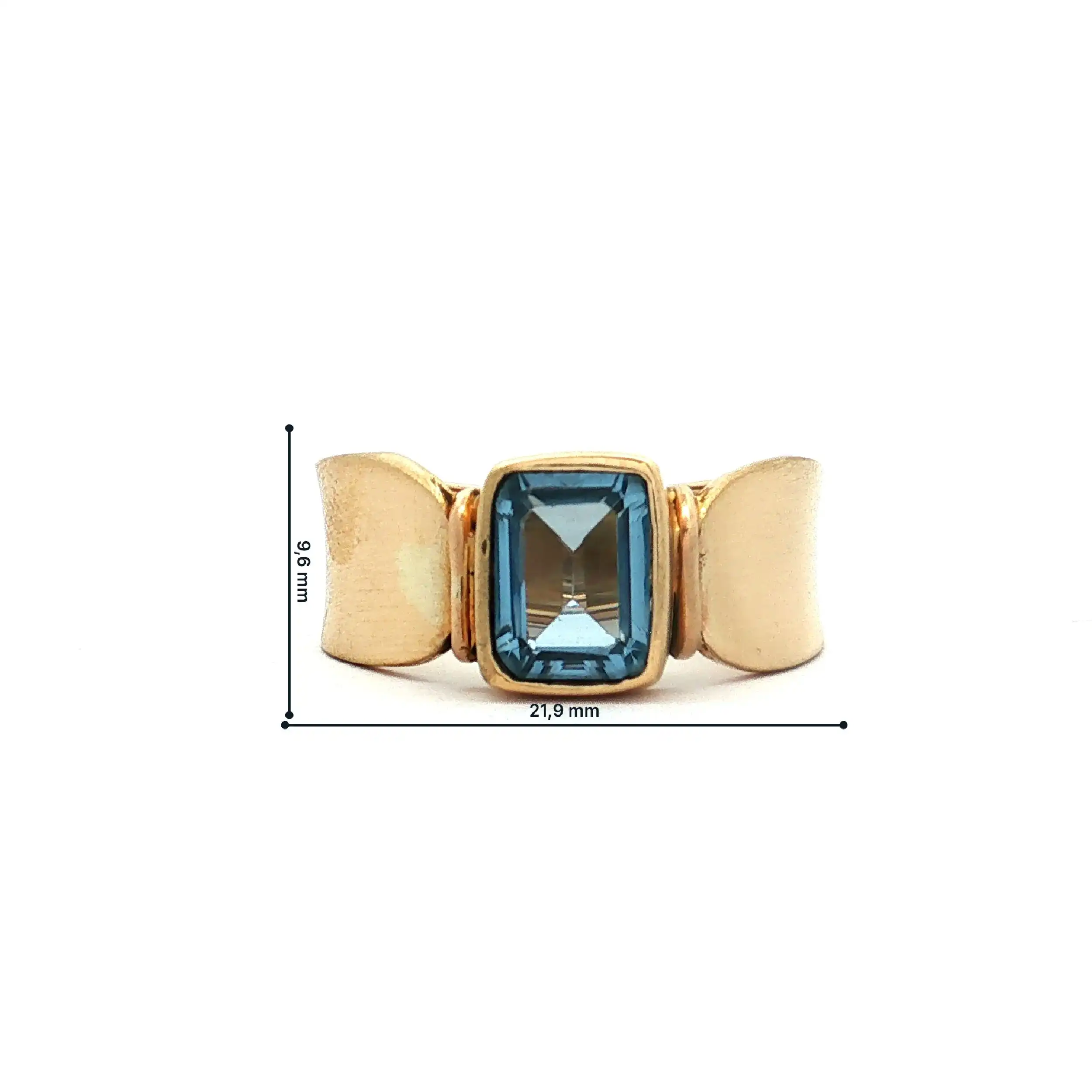 Ring Gelbgold mit Blautopas Ring Gelbgold mit Blautopas