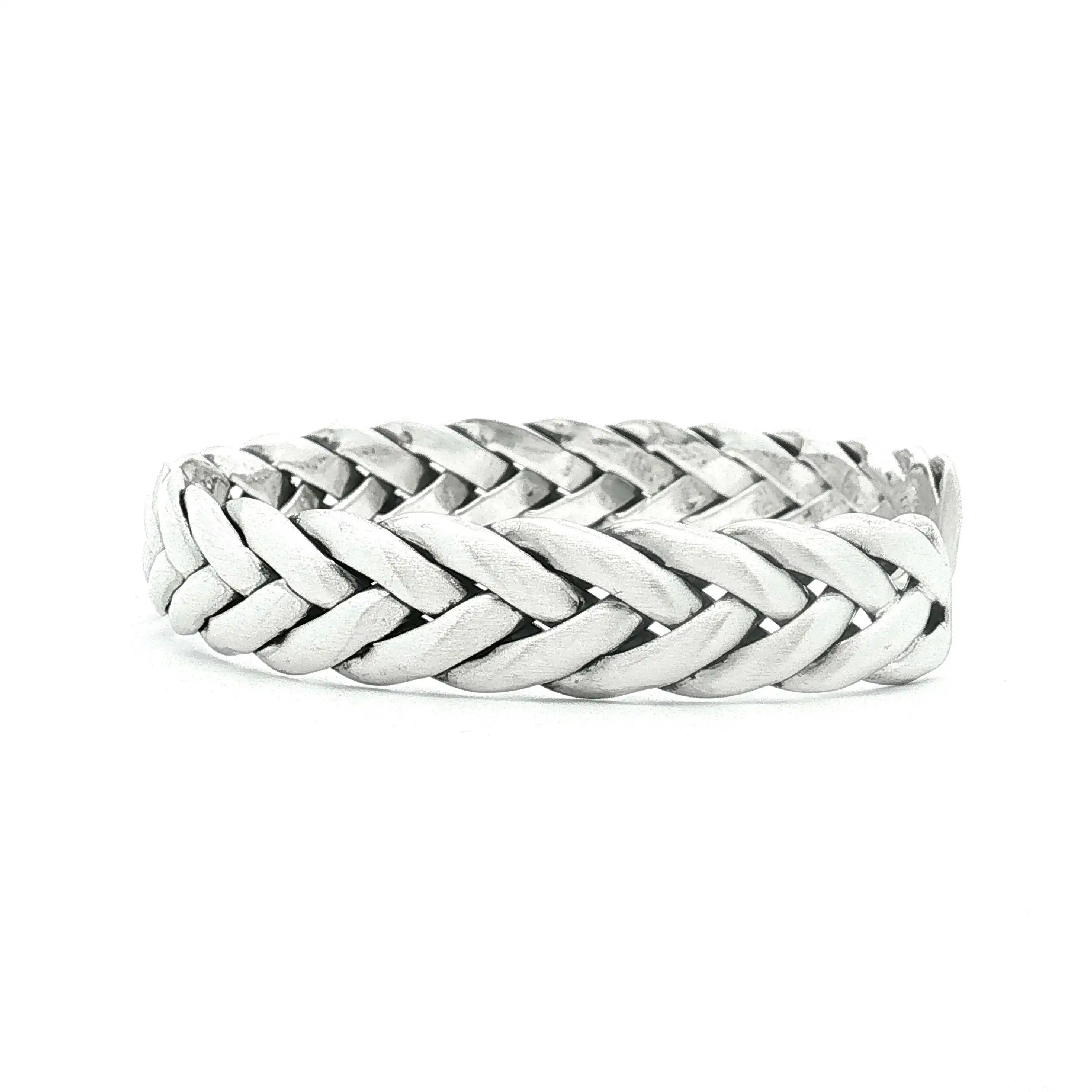Armreif Silber geflochten