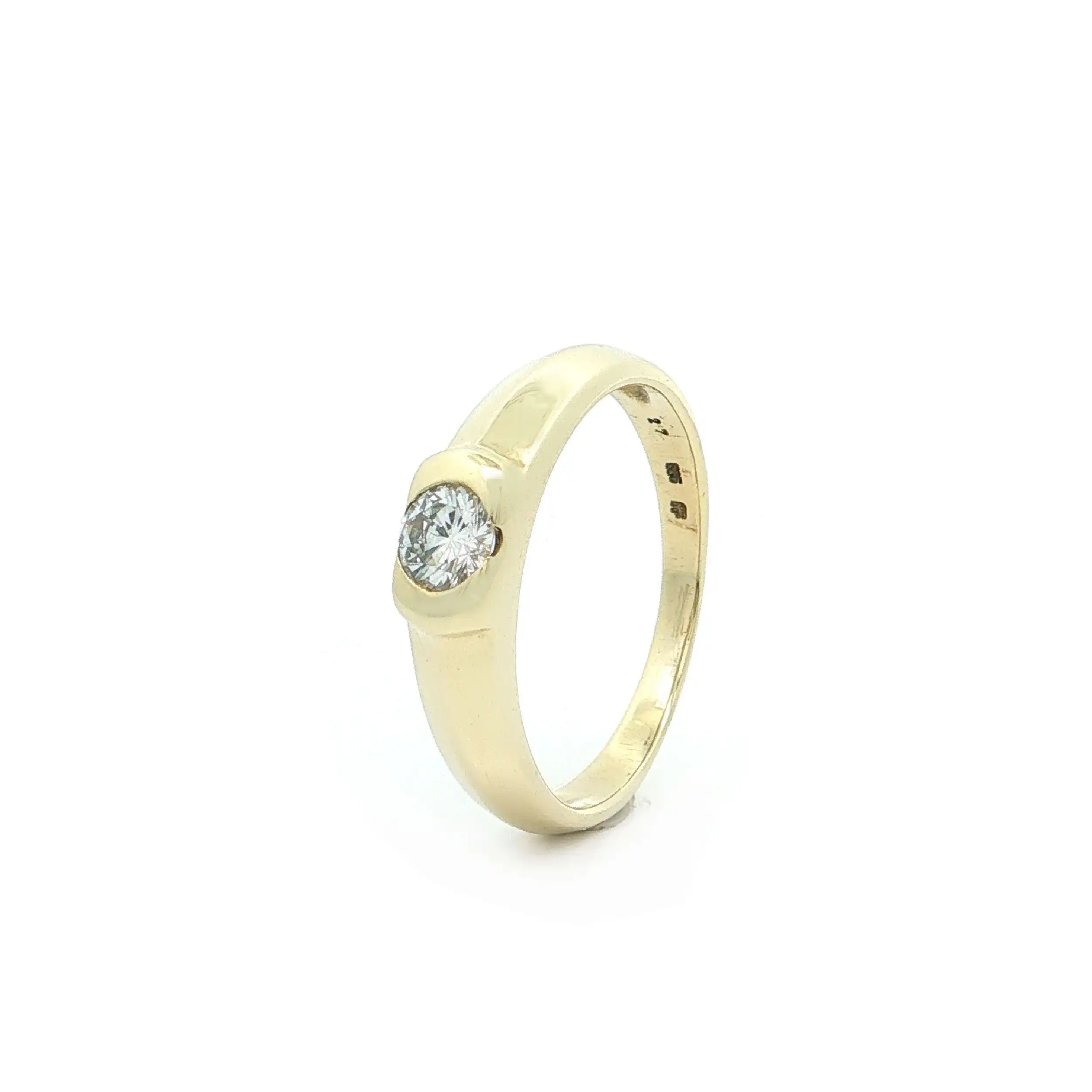 Ring Gelbgold mit Brillant Ring Gelbgold mit Brillant