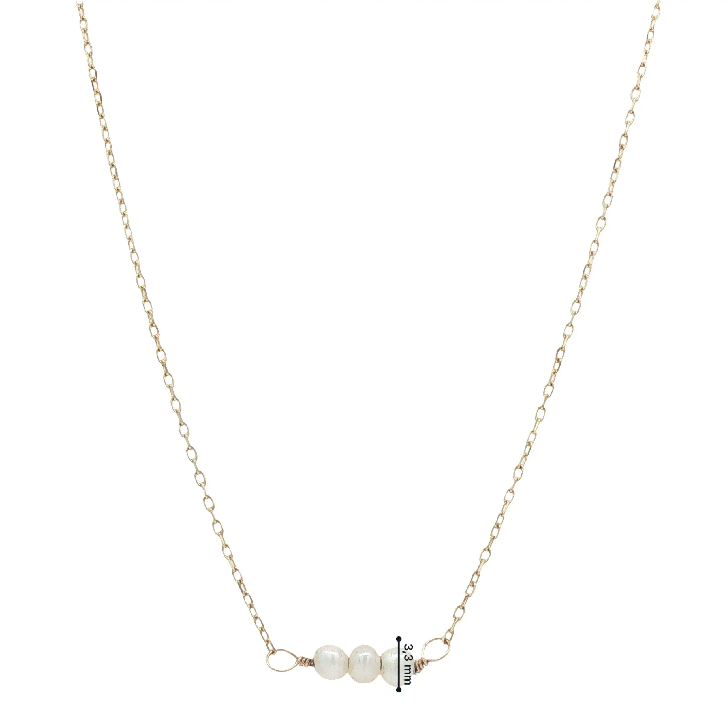 Collier Gelbgold mit Süßwasserperlen Collier Gelbgold mit Süßwasserperlen