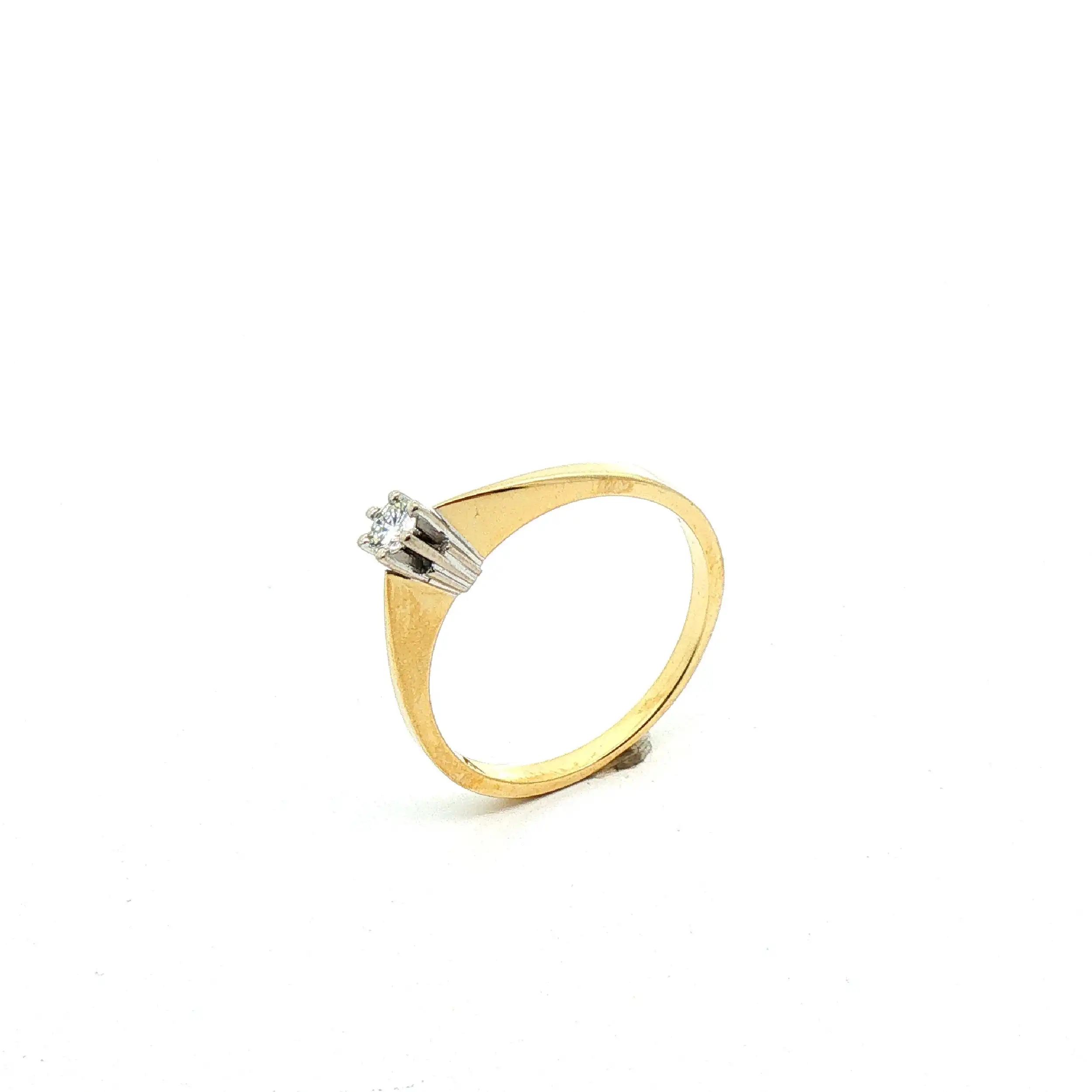Ring Bicolor mit Brillant Ring Bicolor mit Brillant