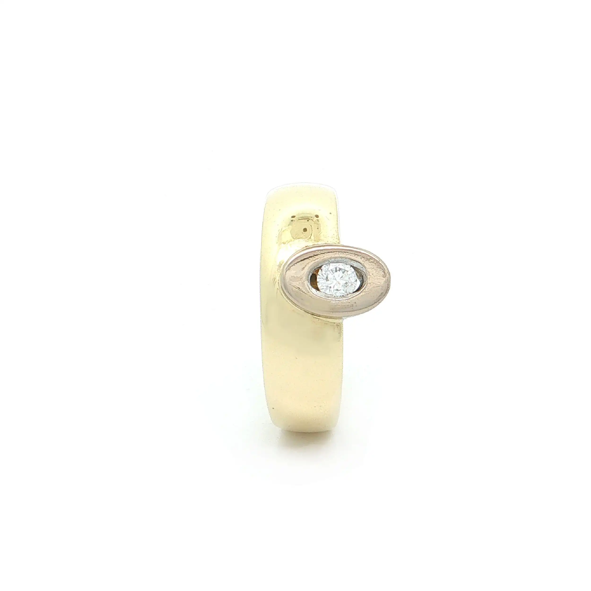 Solitärring Bicolor mit Brillant Solitärring Bicolor mit Brillant