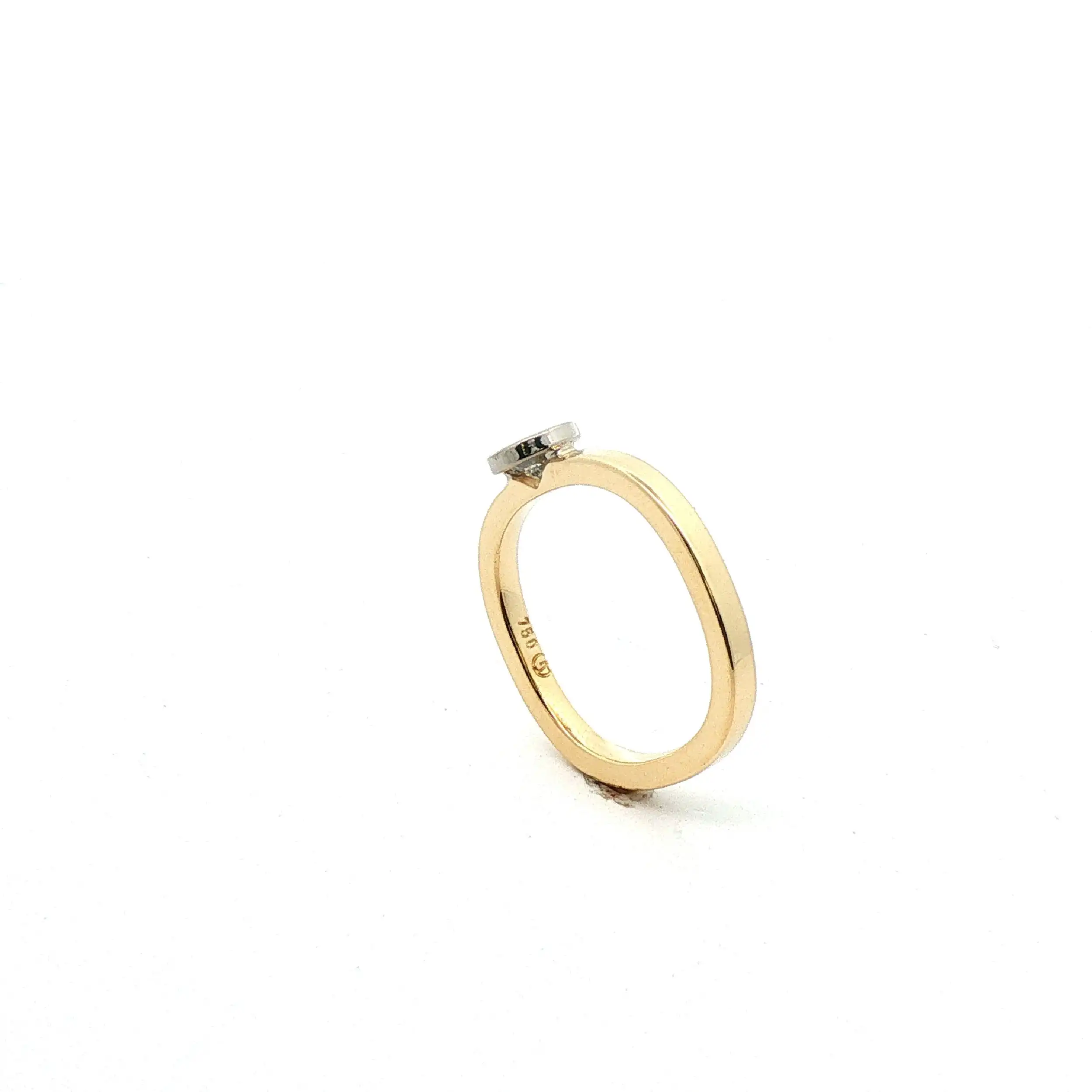 Ring Bicolor mit Brillant Ring Bicolor mit Brillant