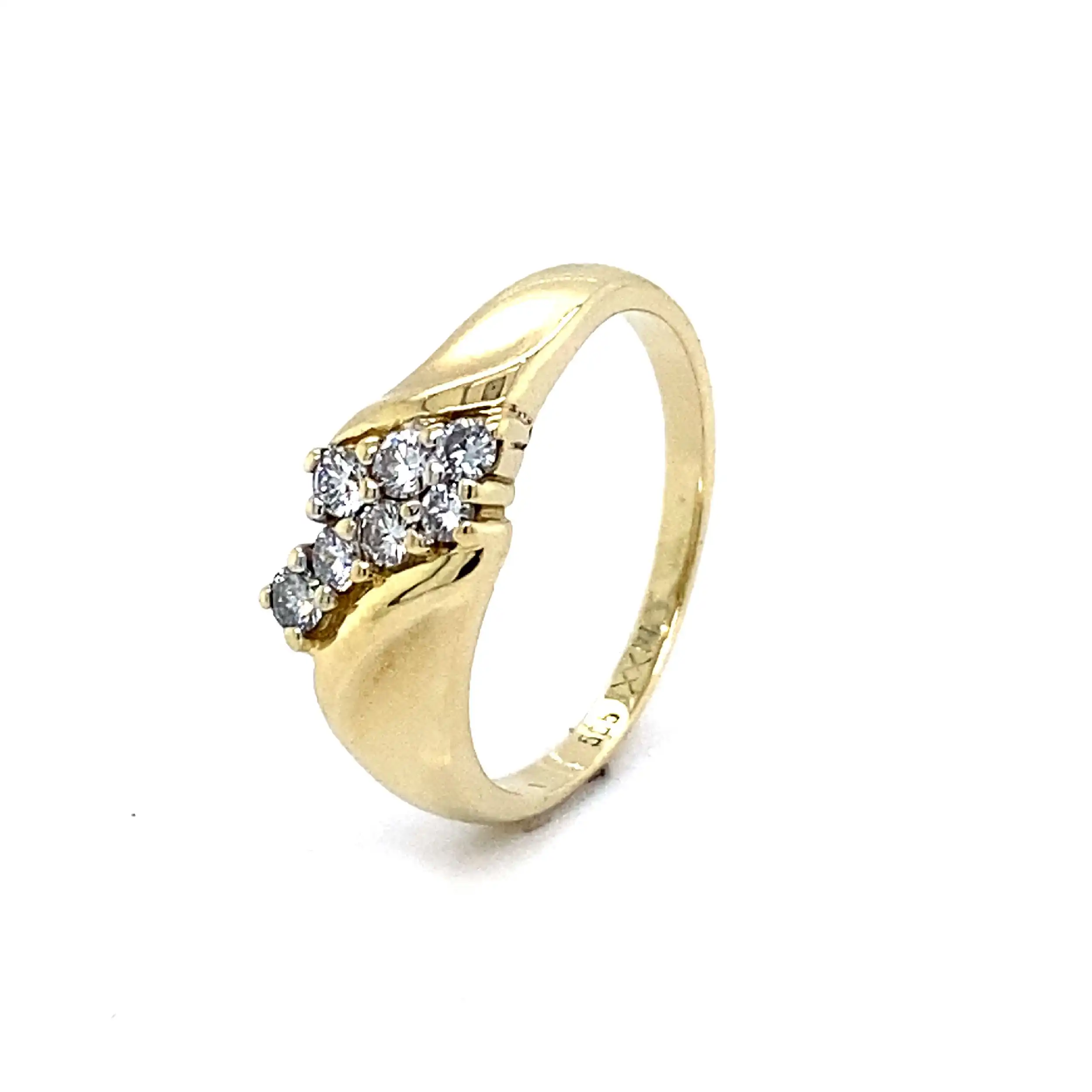 Ring Gelbgold mit Brillanten Ring Gelbgold mit Brillanten