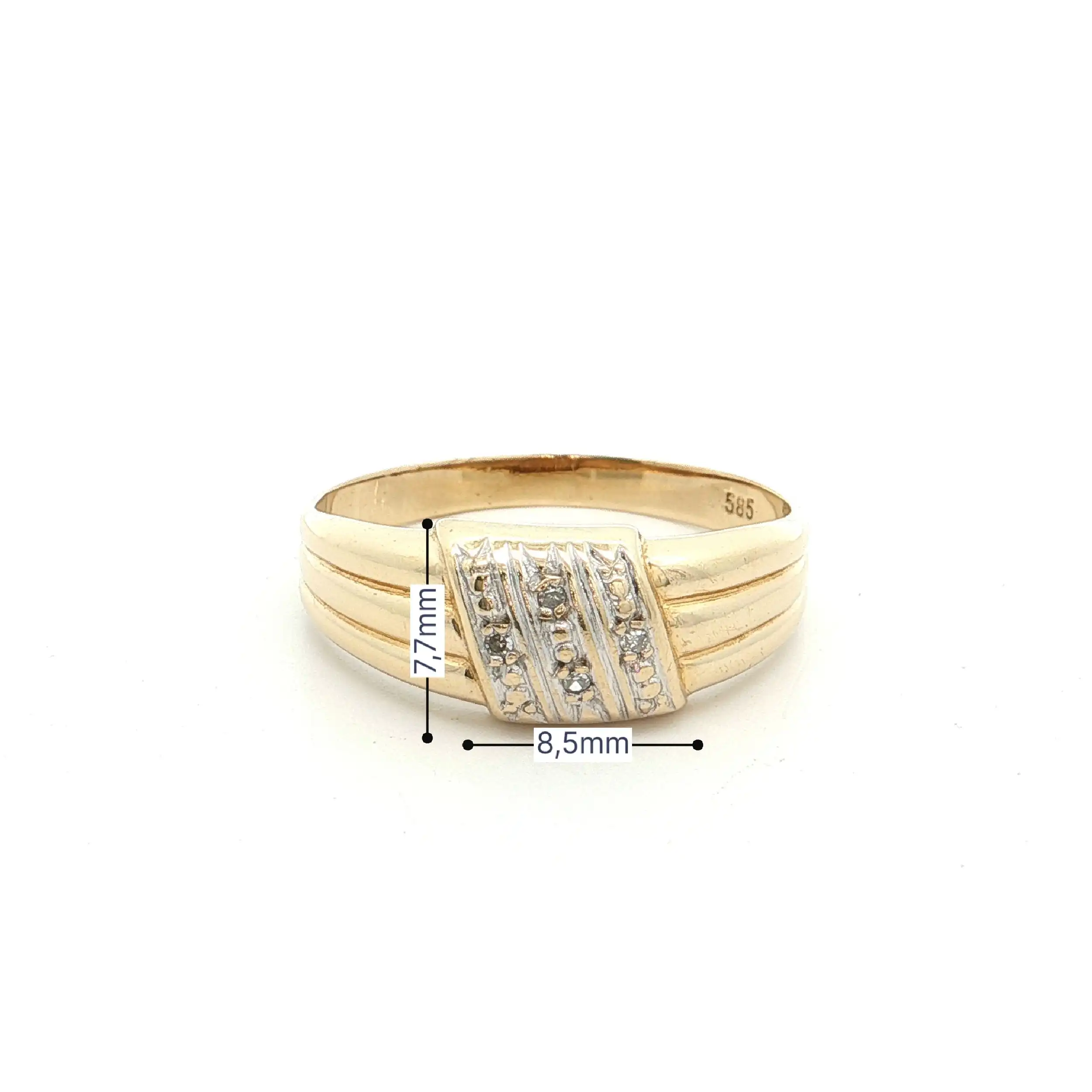 Ring Bicolor mit Diamanten Ring Bicolor mit Diamanten