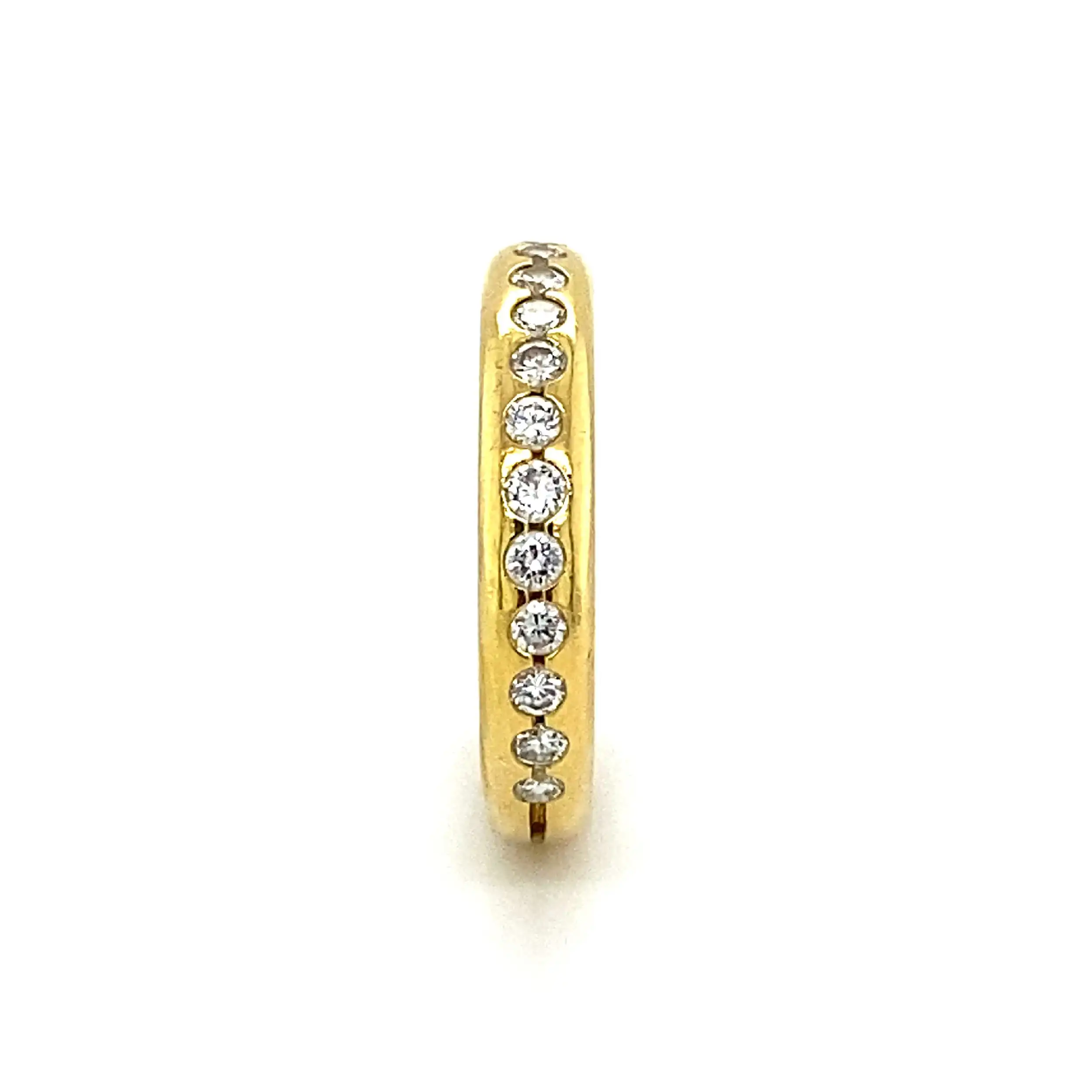 Halbmemoryring Gelbgold mit Brillanten Halbmemoryring Gelbgold mit Brillanten