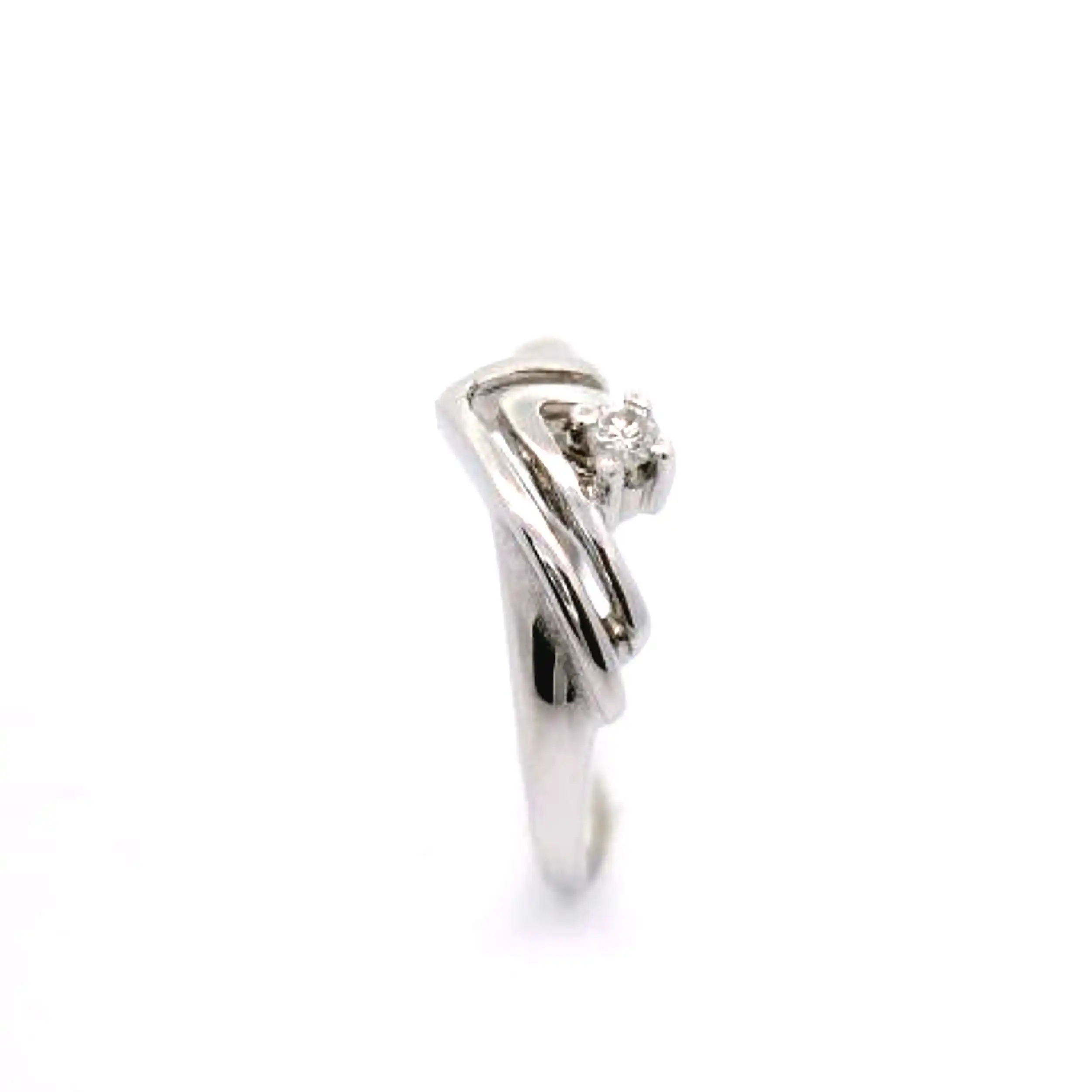 Ring Weißgold mit Brillant Ring Weißgold mit Brillant