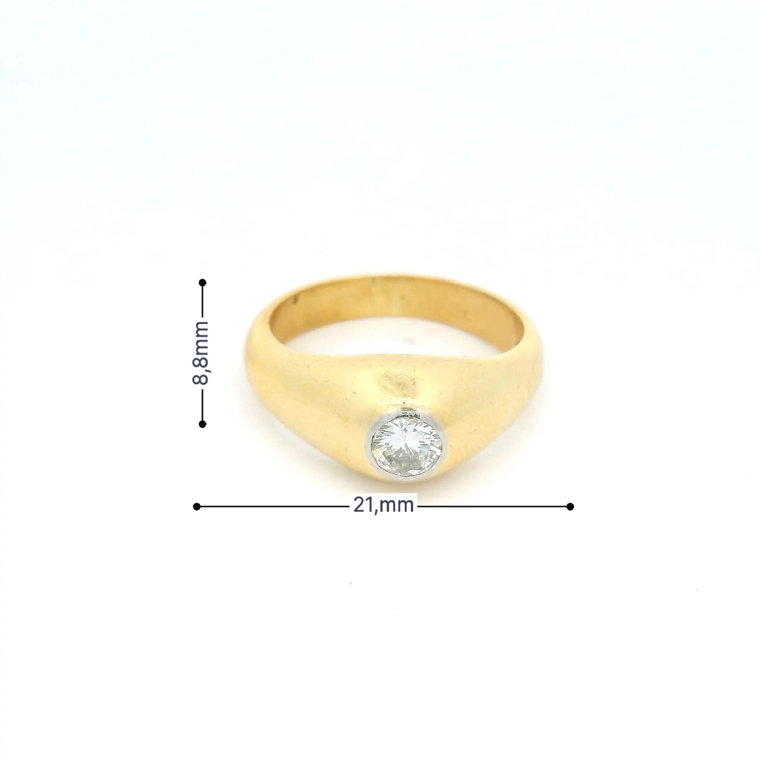 Ring Gelbgold mit Brillant
