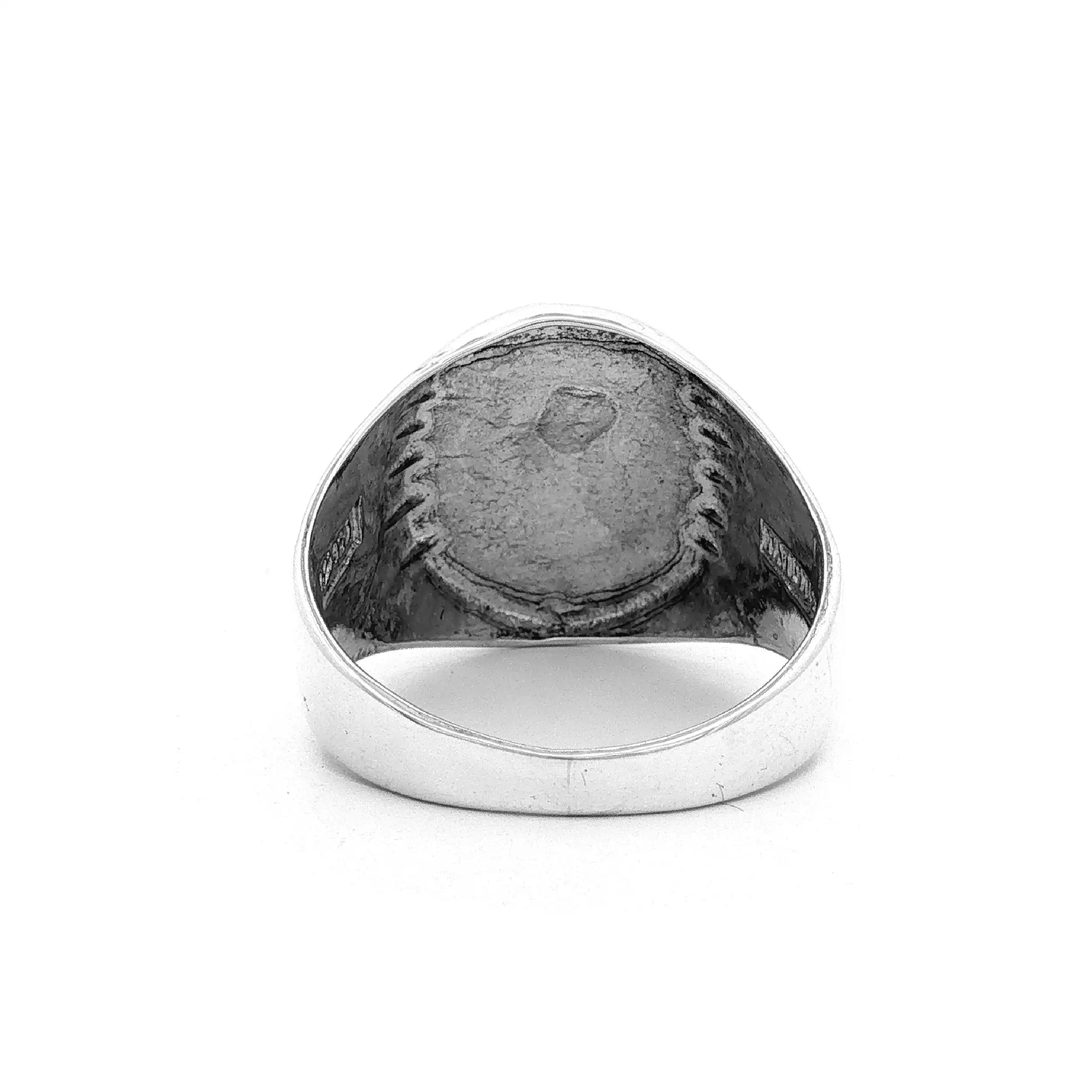 Ring Silber mit schwarzem Farbstein