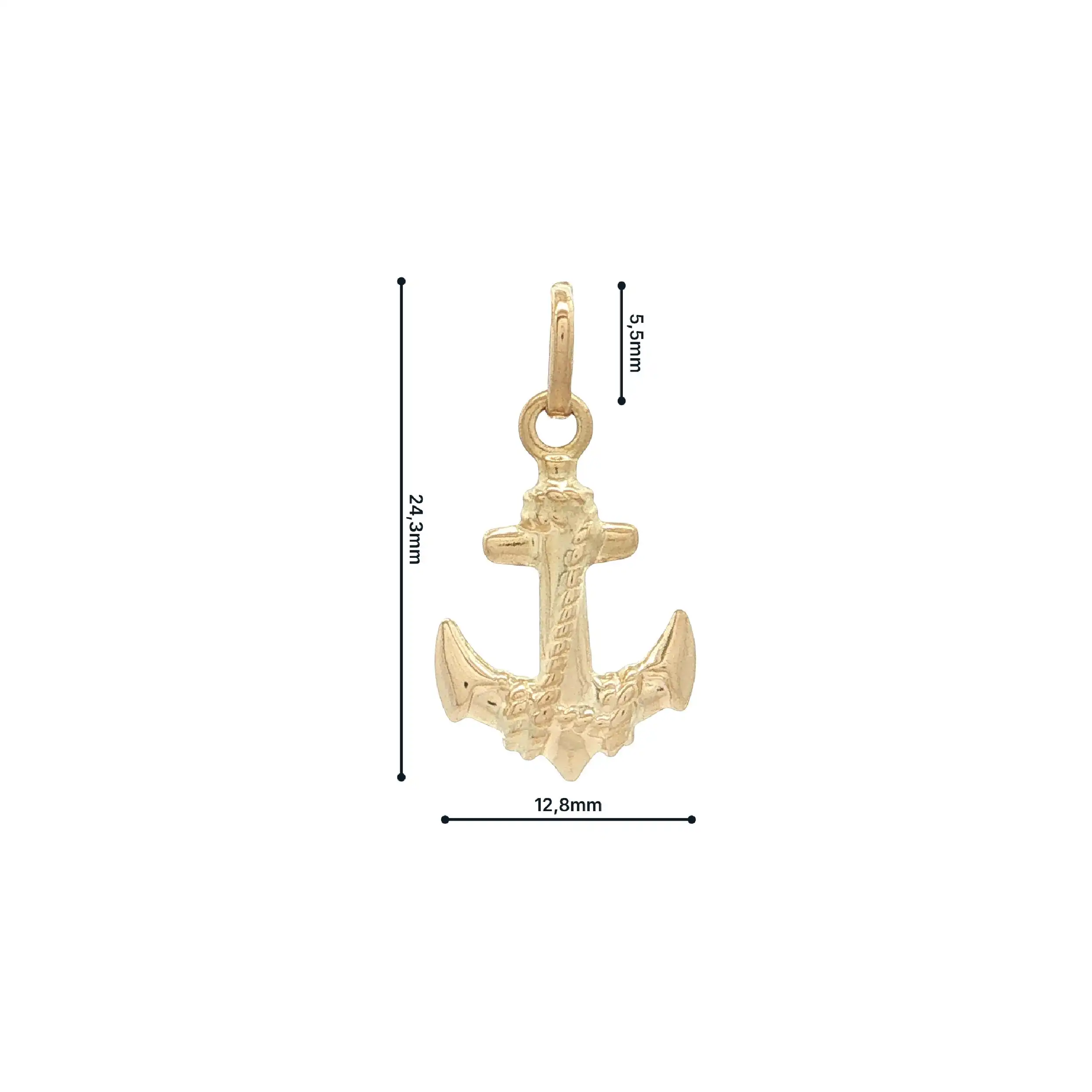 Anhänger Gelbgold "Anker"