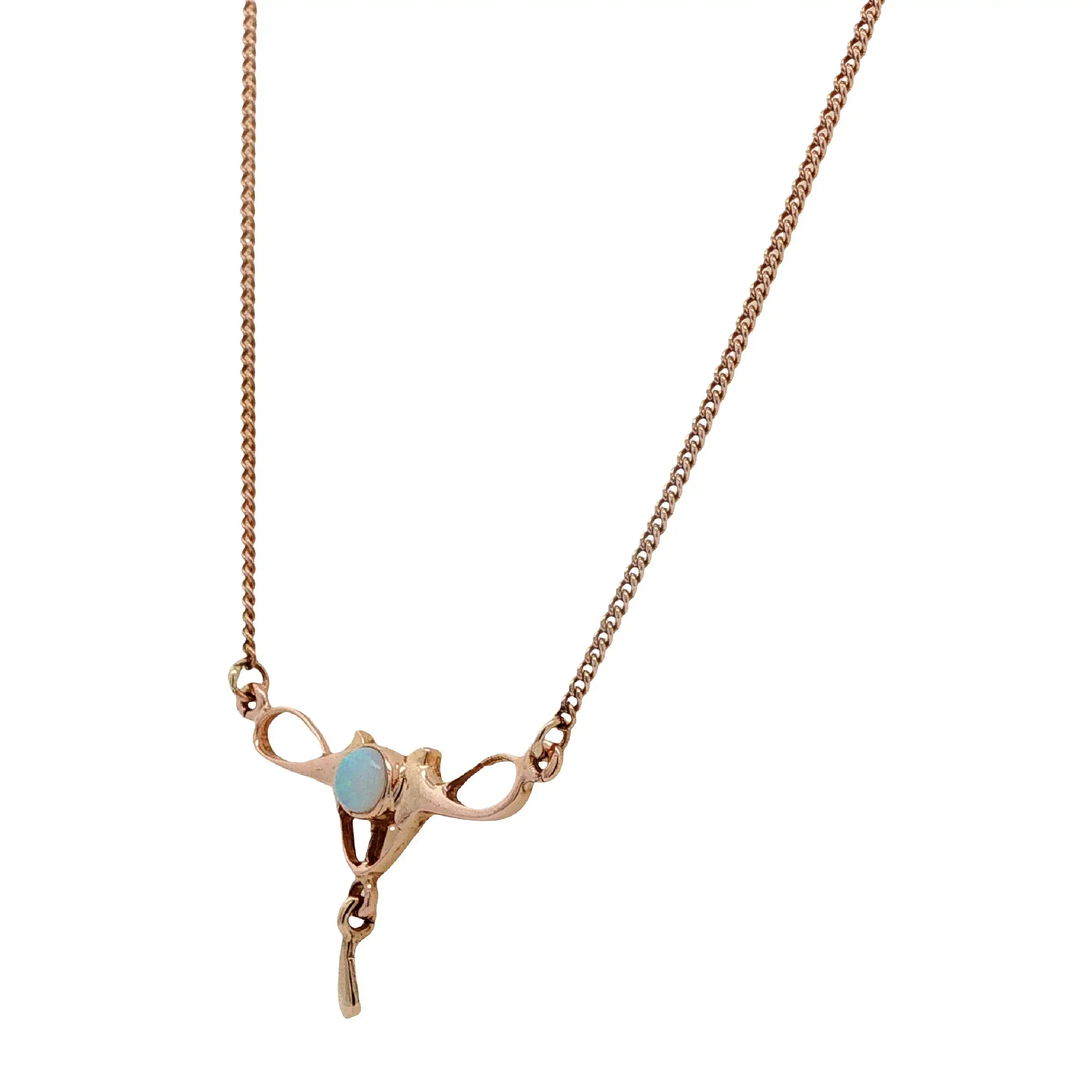 Collier Roségold mit Opal