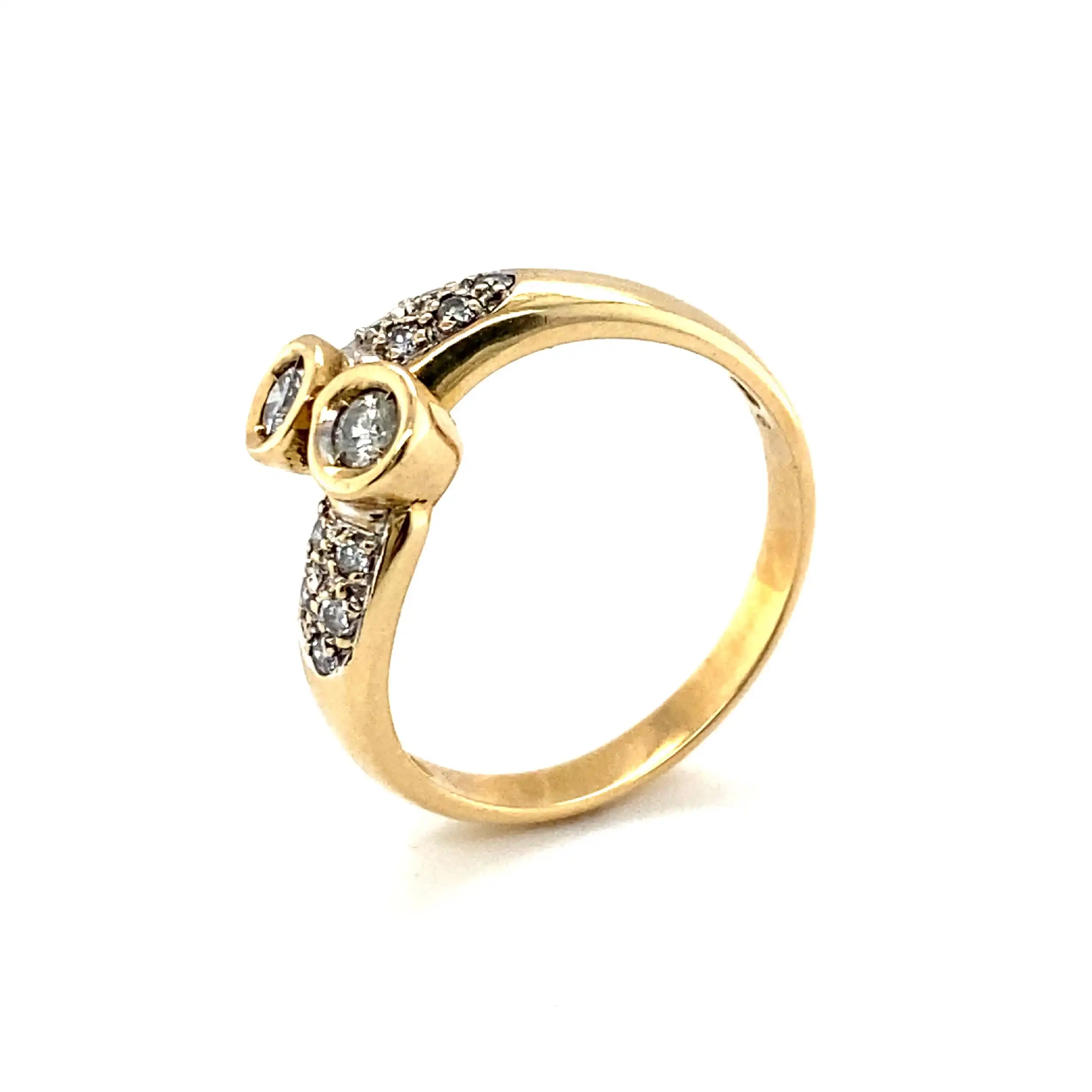 Ring Gelbgold mit Brillanten Ring Gelbgold mit Brillanten