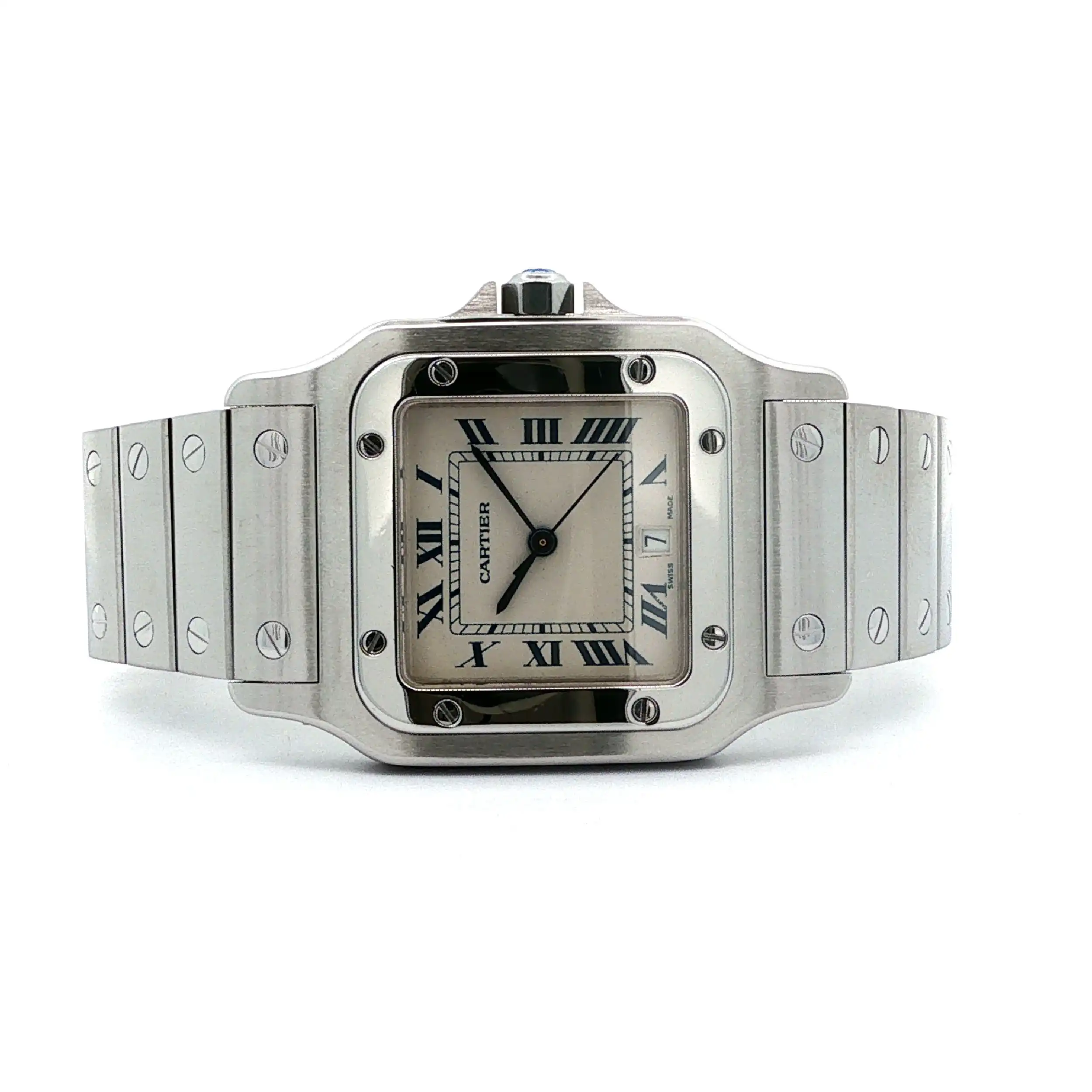 Damenuhr Cartier Santos Galbée Damenuhr Cartier Santos Galbée