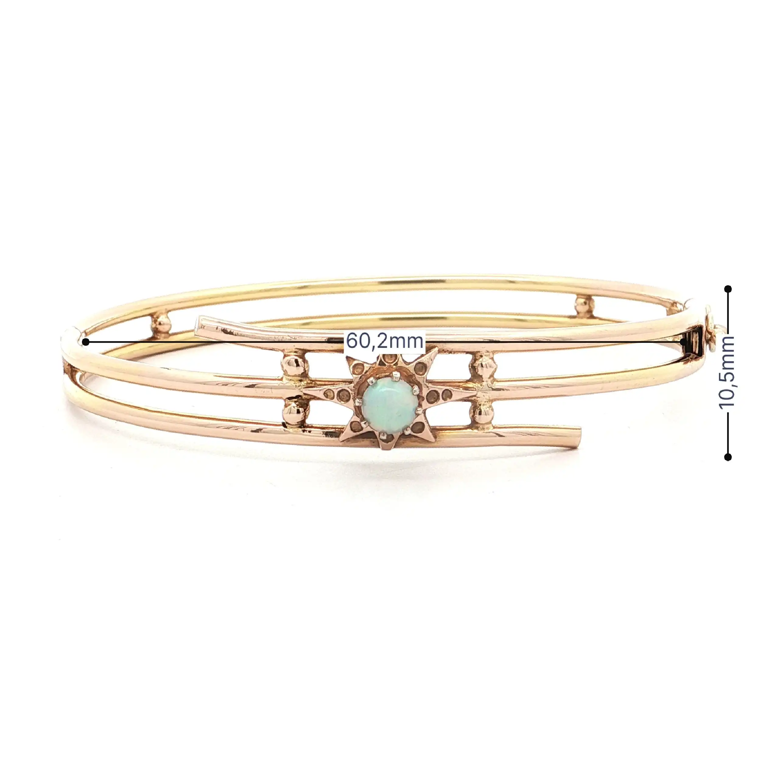 Armreif Gelbgold mit Opal Armreif Gelbgold mit Opal