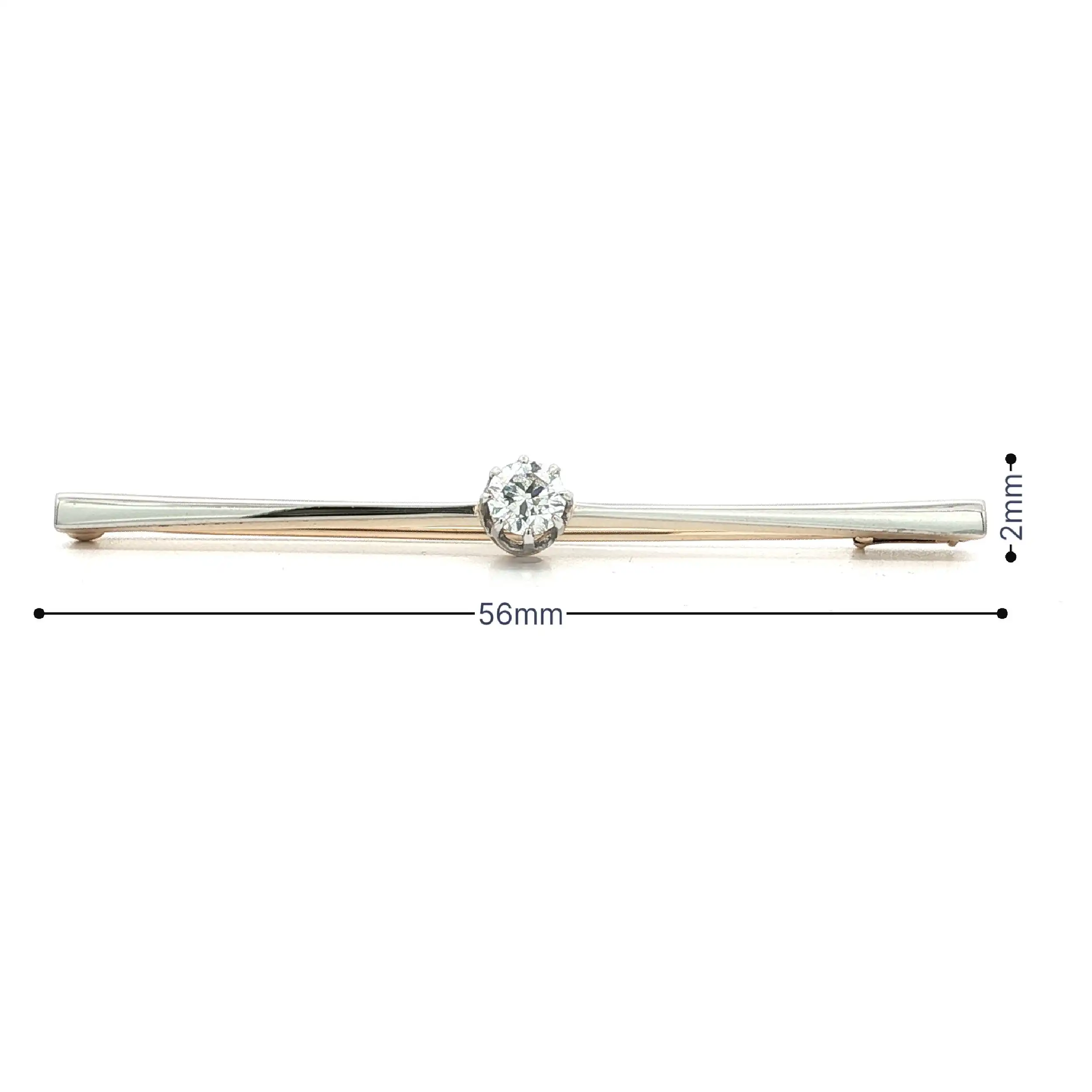 Nadel Gelbgold mit Brillant Nadel Gelbgold mit Brillant