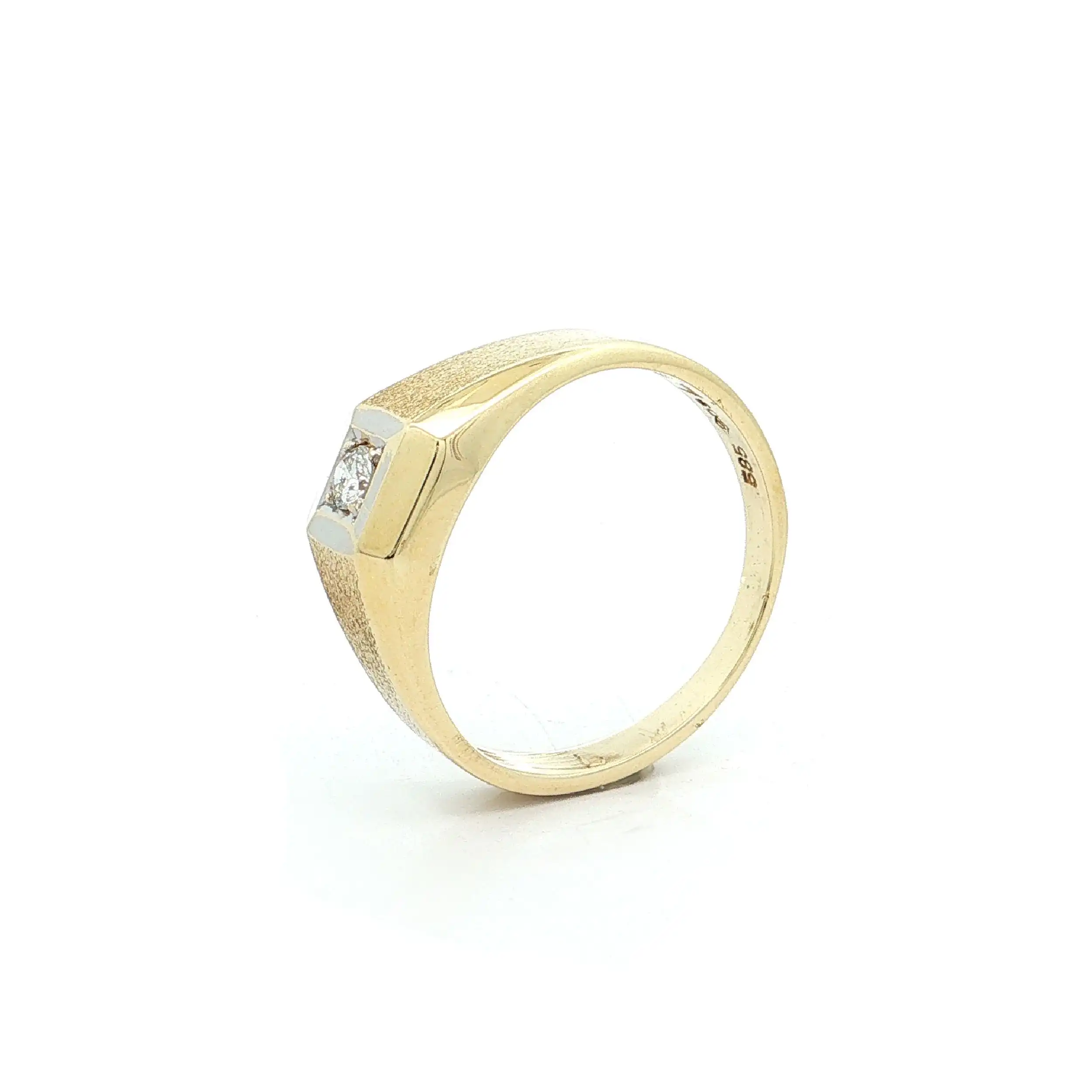 Ring Bicolor mit Brillant
