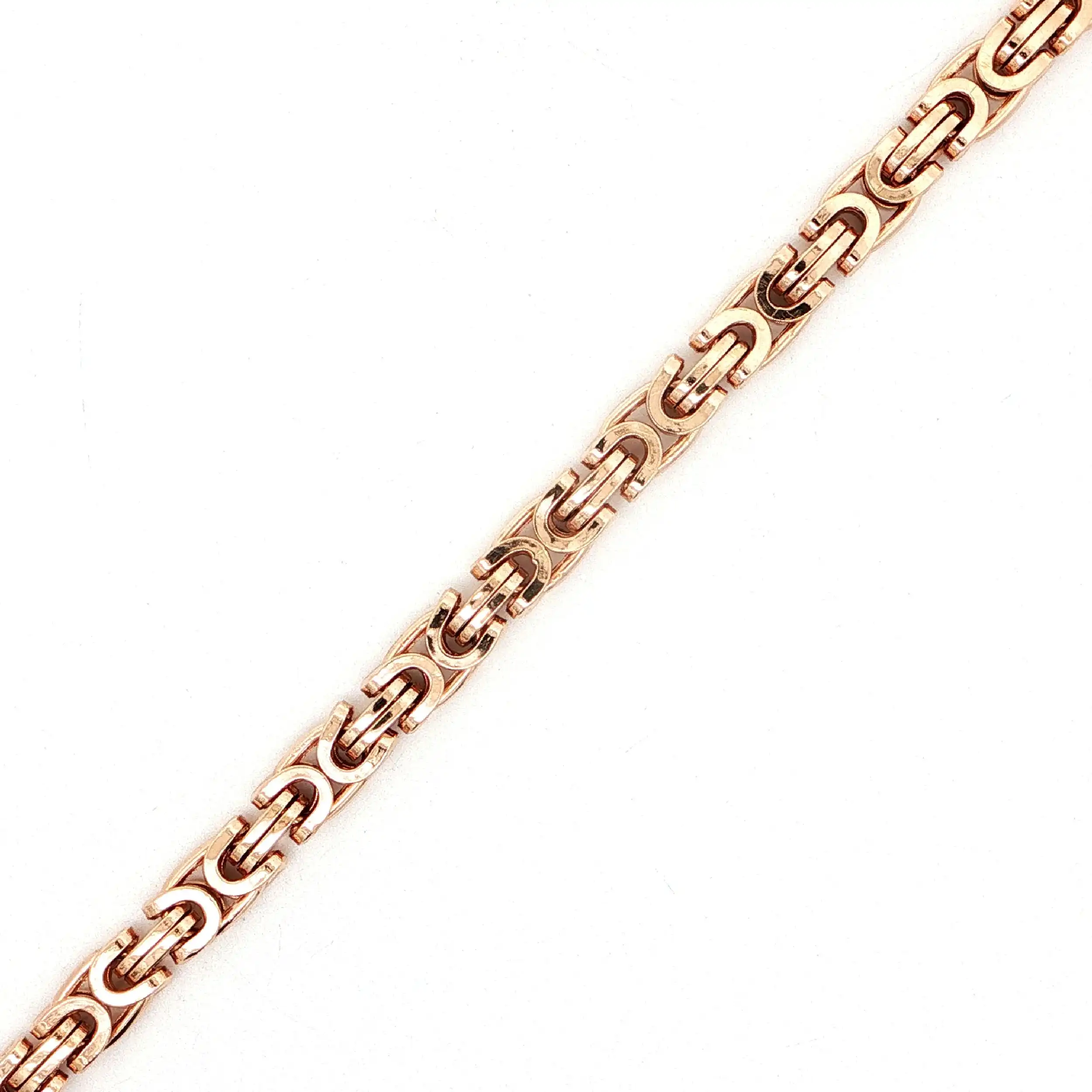 Königsarmband Roségold hohl