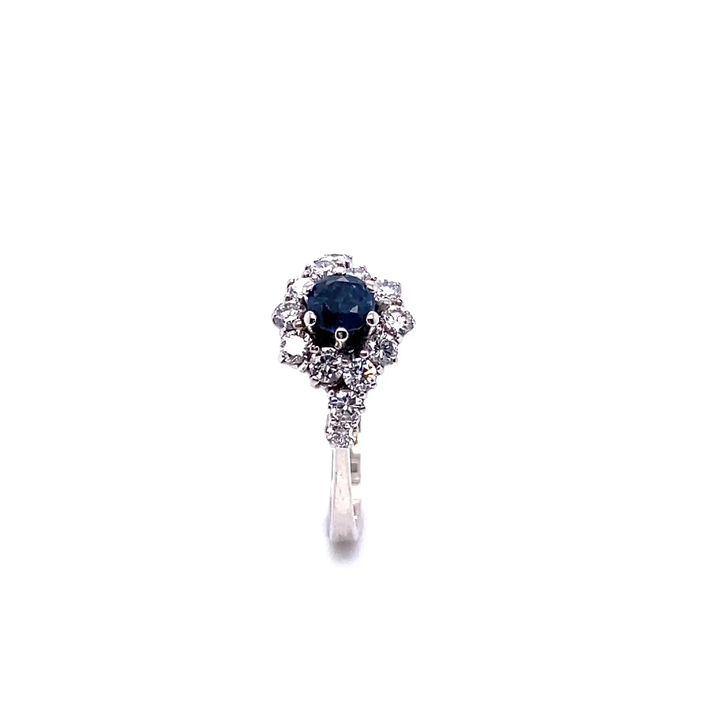 Ring Weißgold mit Brillanten und Saphir Ring Weißgold mit Brillanten und Saphir
