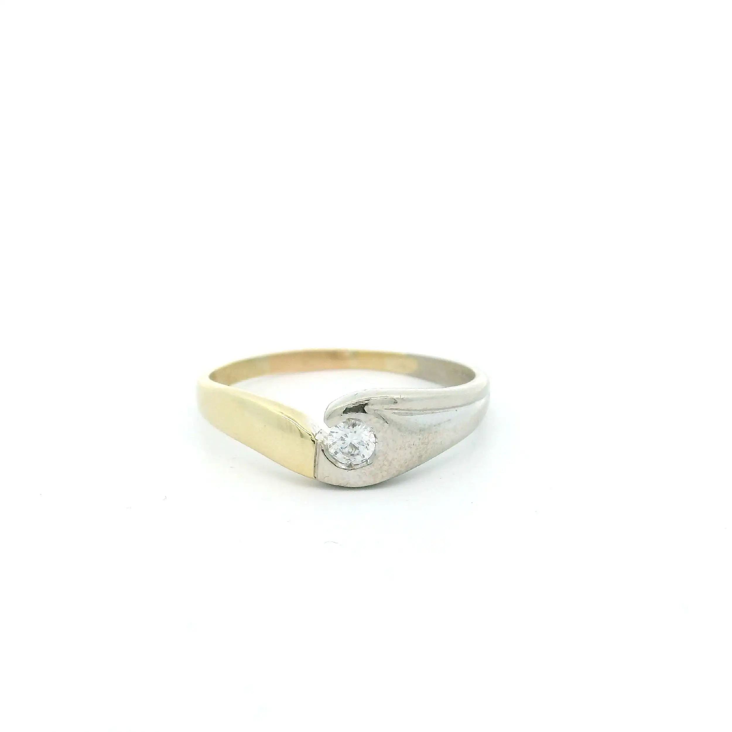 Ring Bicolor mit Zirkonia