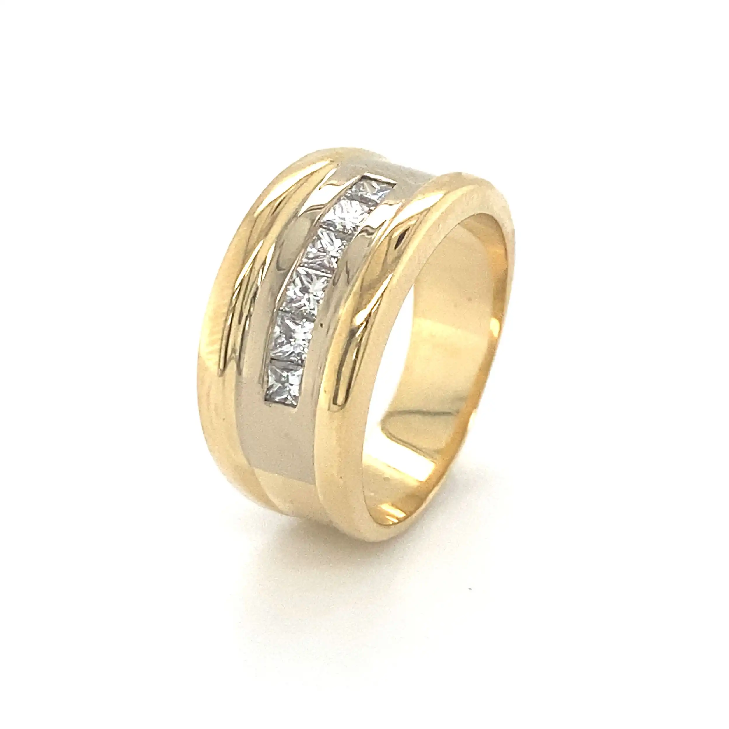 Ring mit Carree Diamanten ca. 0,25 ct Ring mit Carree Diamanten ca. 0,25 ct