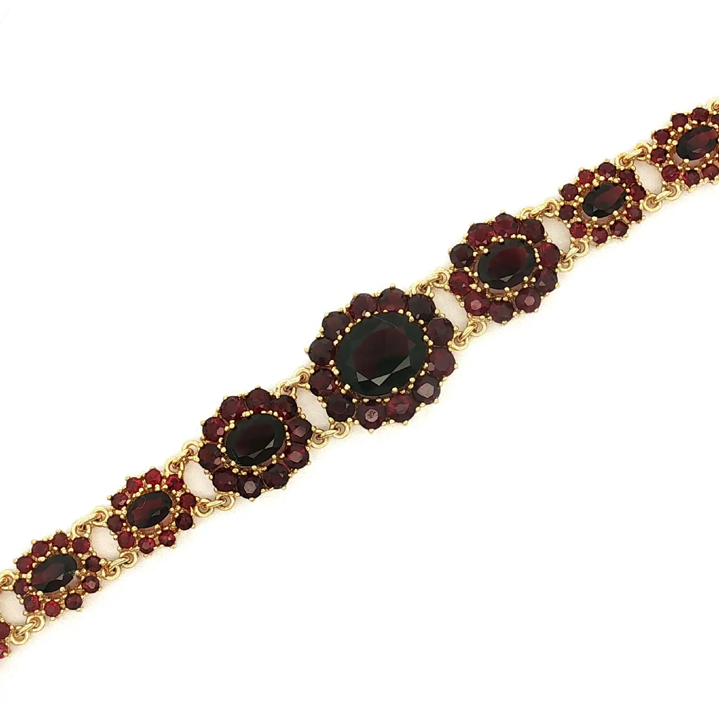 Armband Gelbgold mit Granat Armband Gelbgold mit Granat